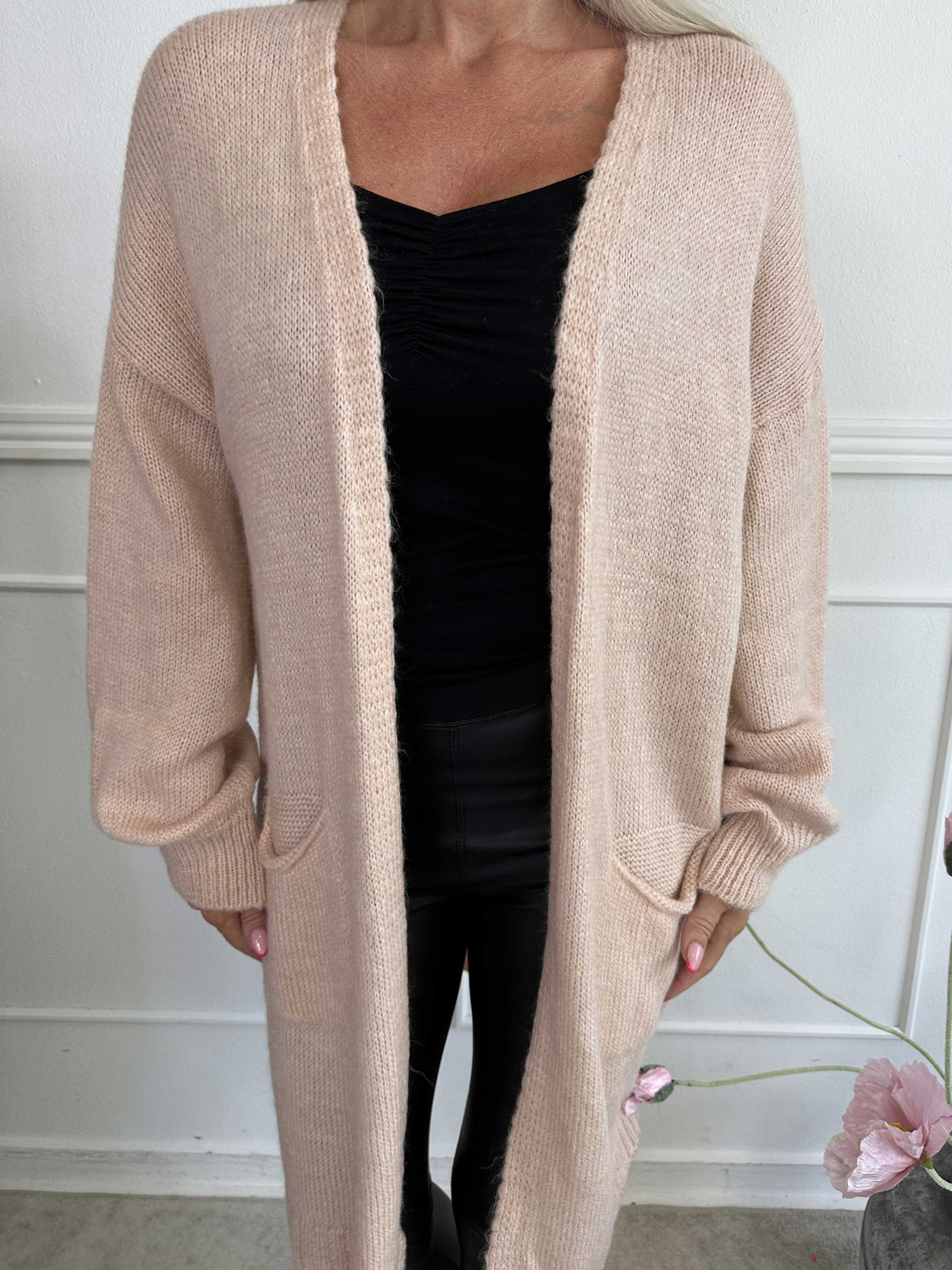 Valentine - Strikcardigan med lommer