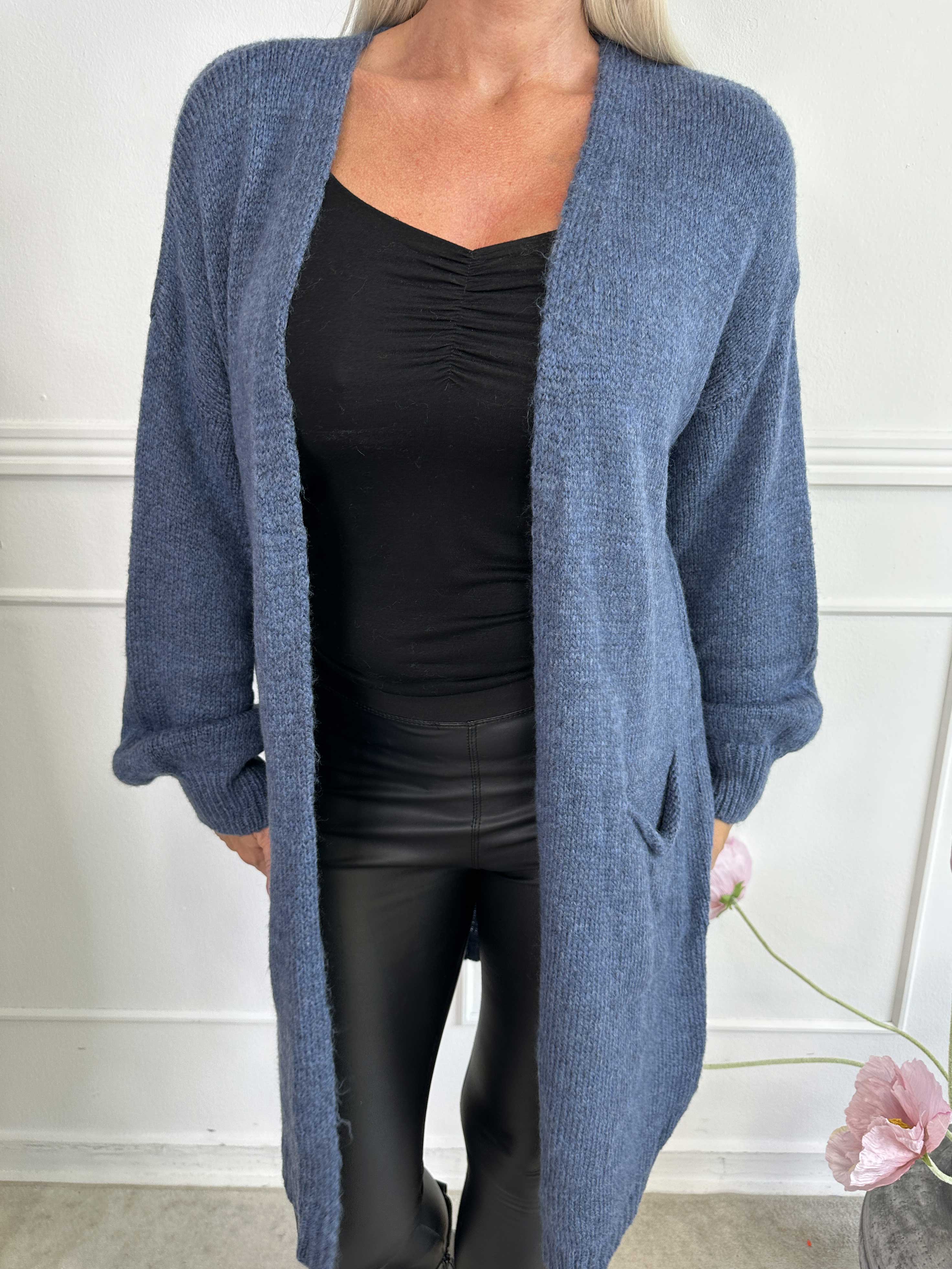 Valentine - Strikcardigan med lommer