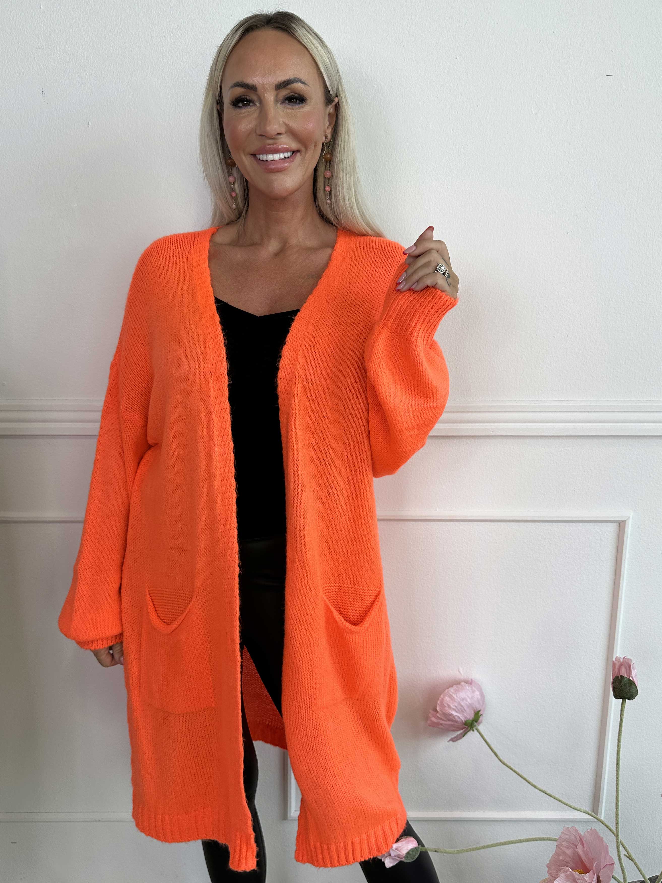 Valentine - Strikcardigan med lommer