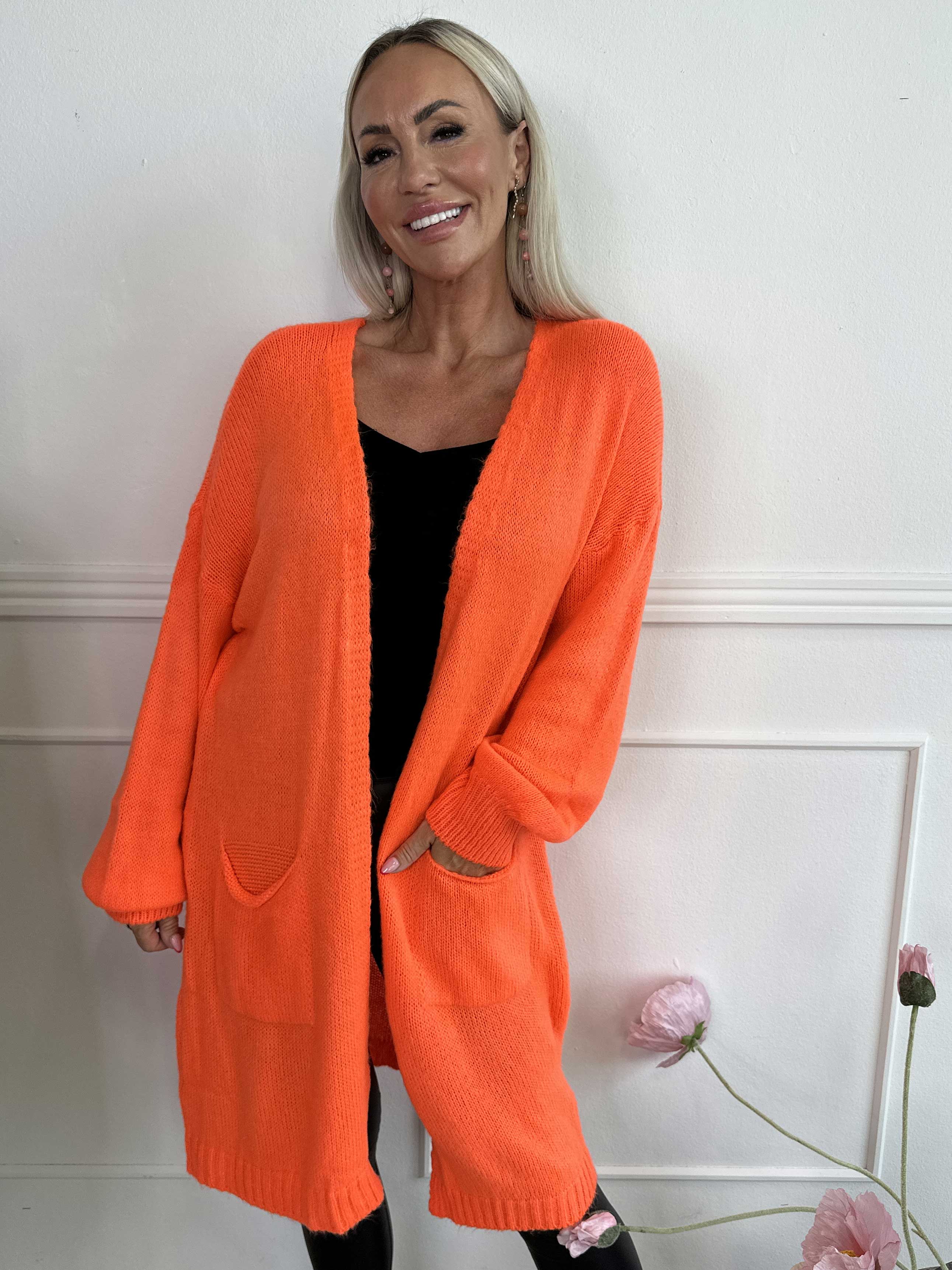 Valentine - Strikcardigan med lommer