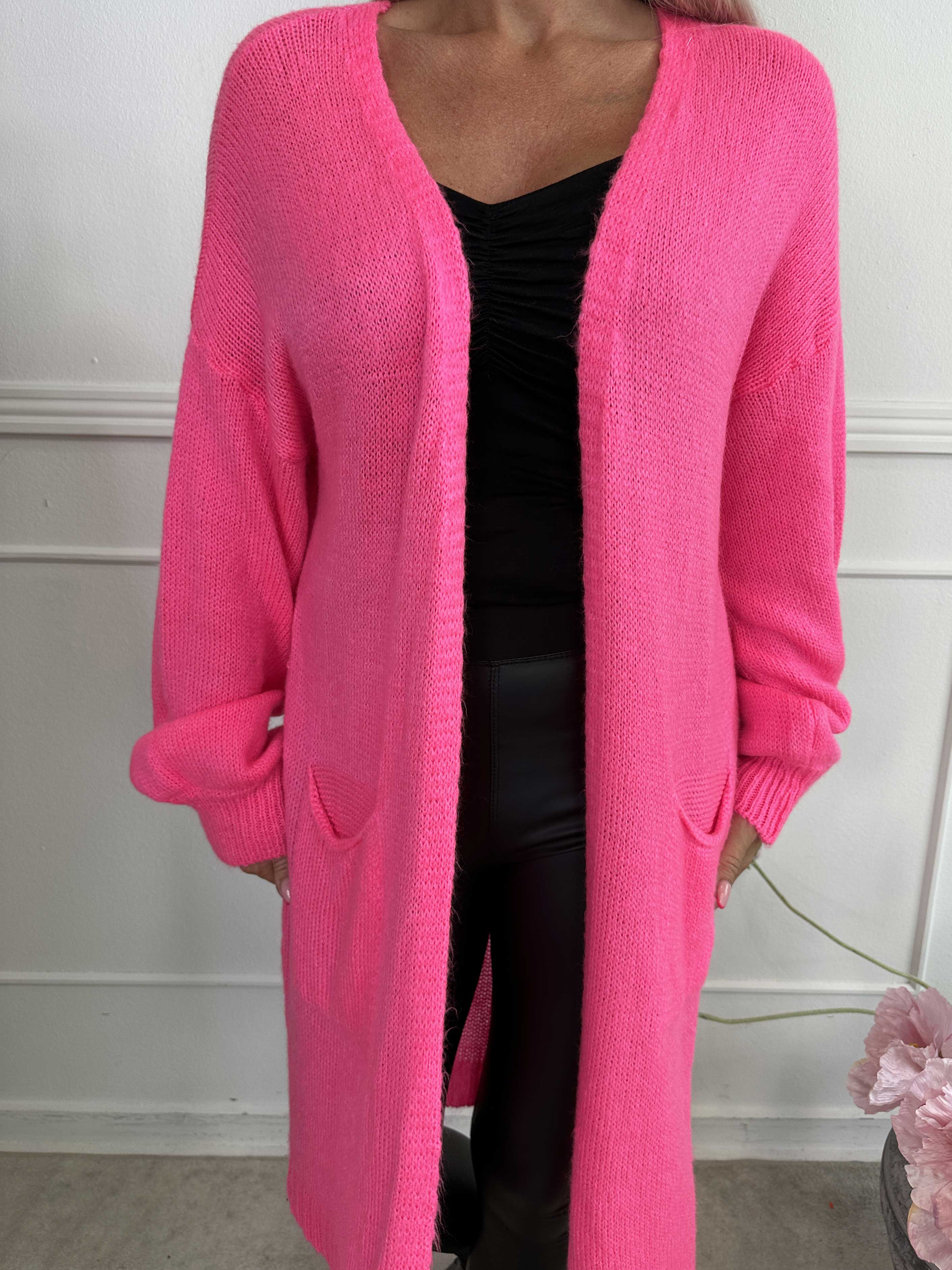 Valentine - Strikcardigan med lommer