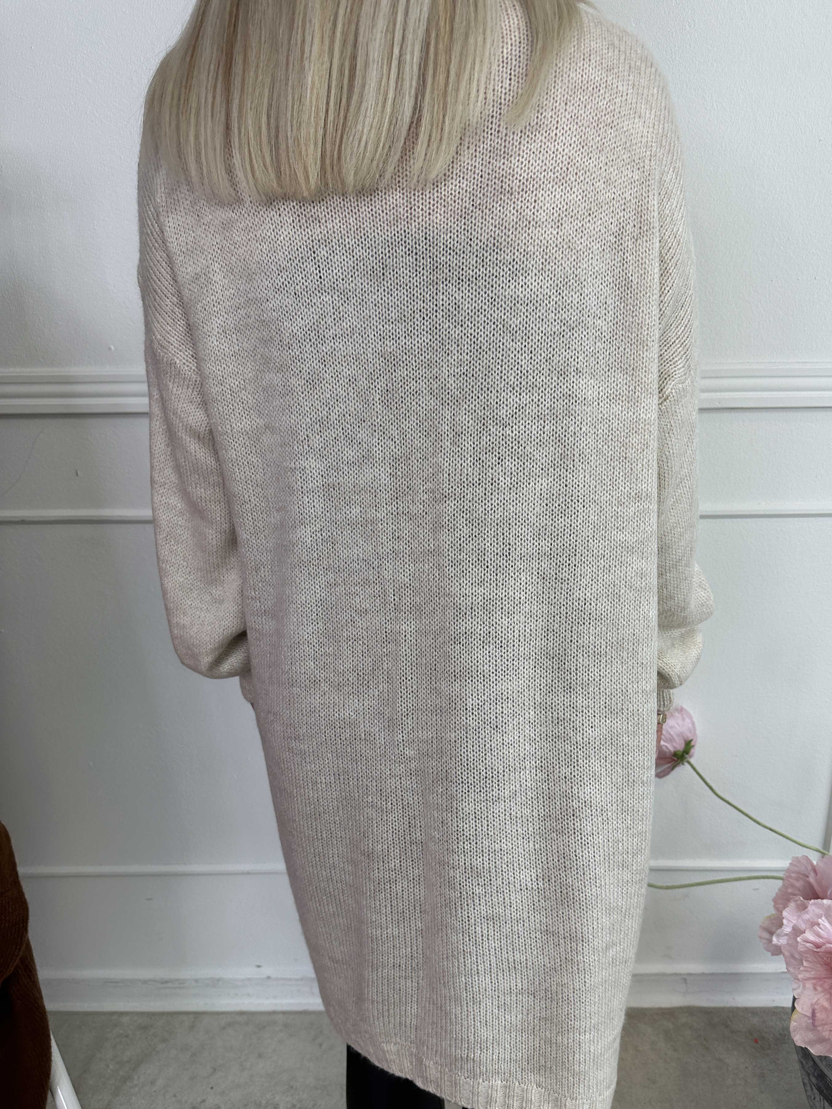 Valentine - Strikcardigan med lommer