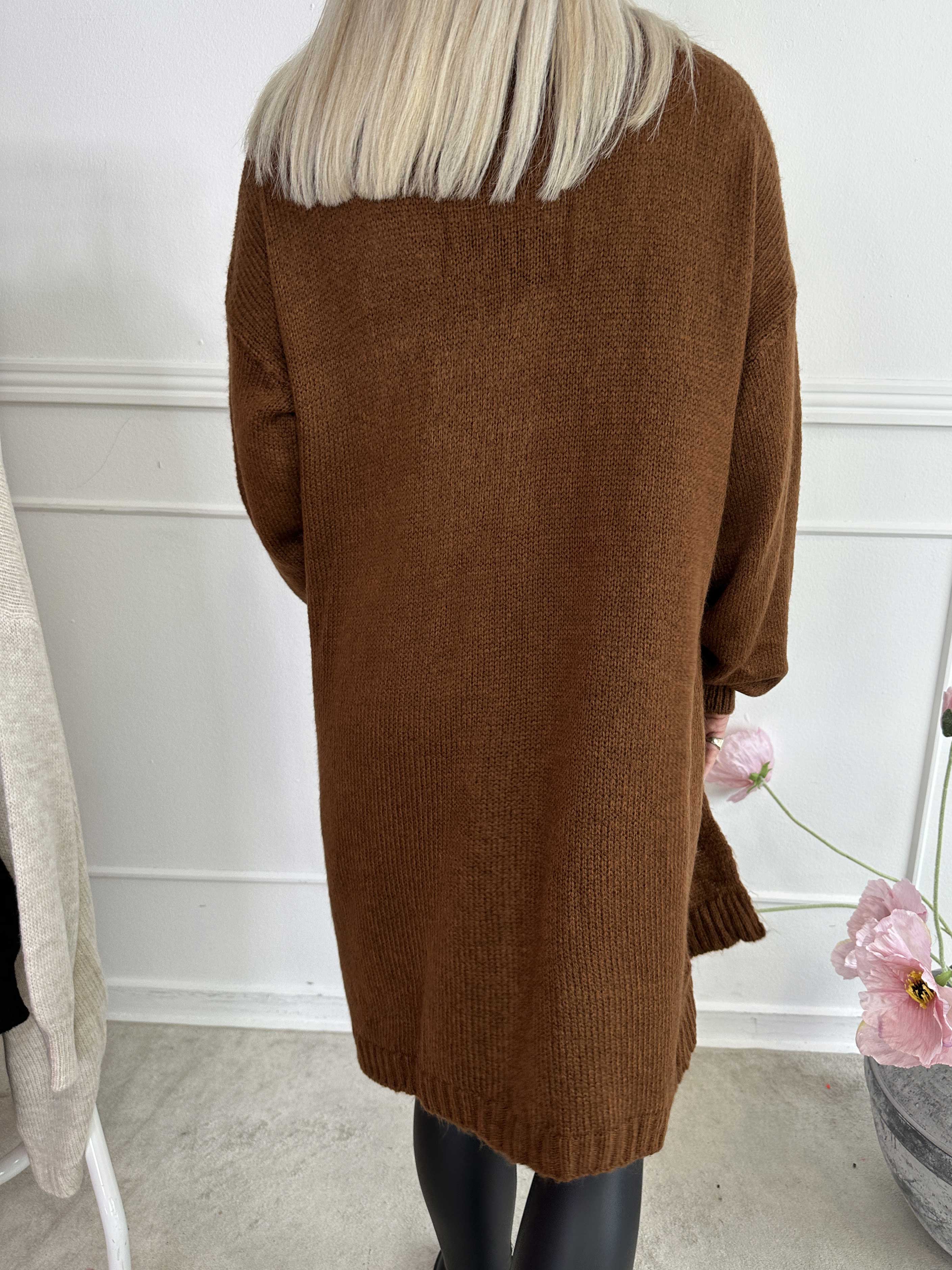 Valentine - Strikcardigan med lommer