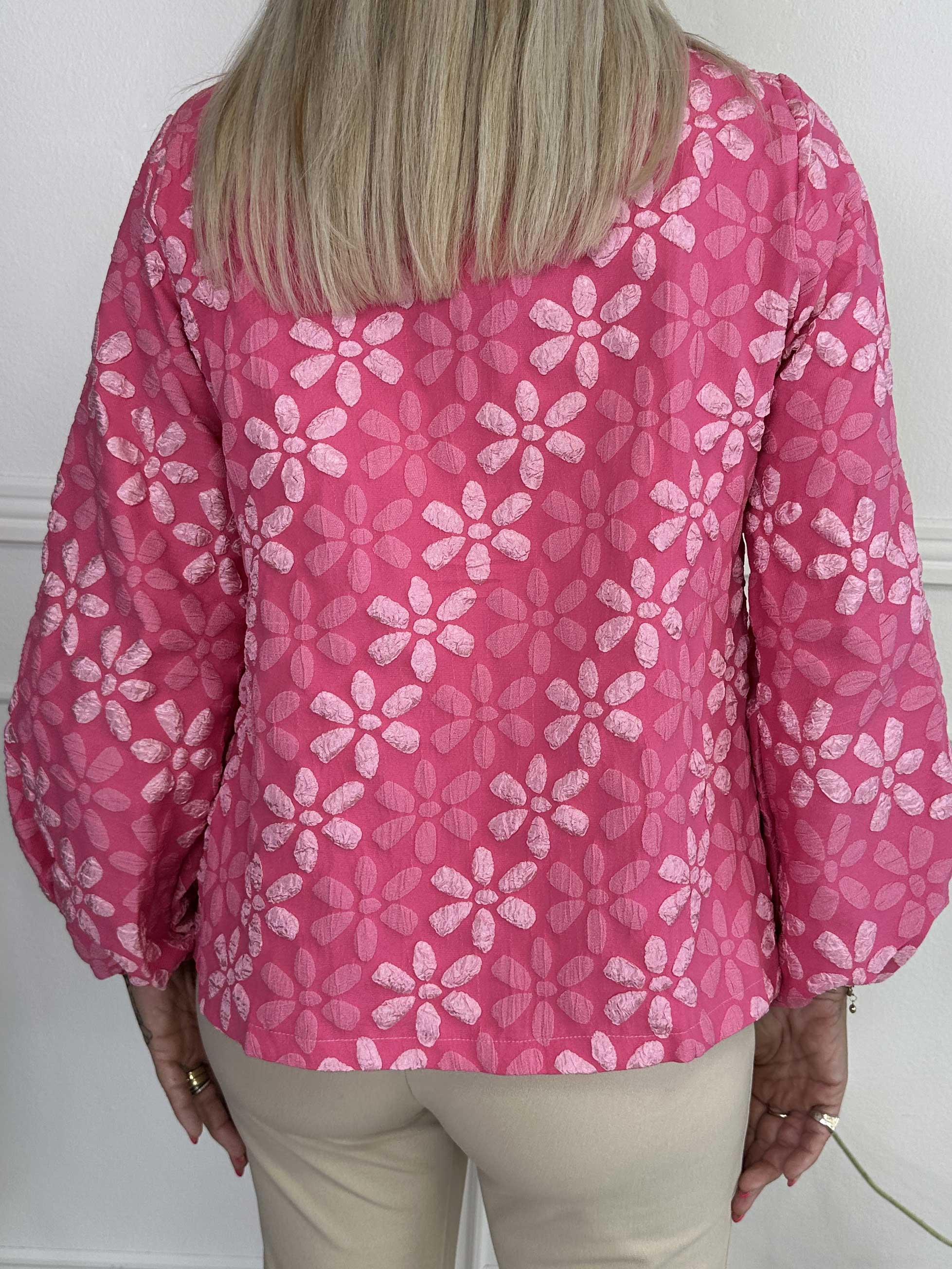 Bethany - Let skjortejakke med blomstermotiver