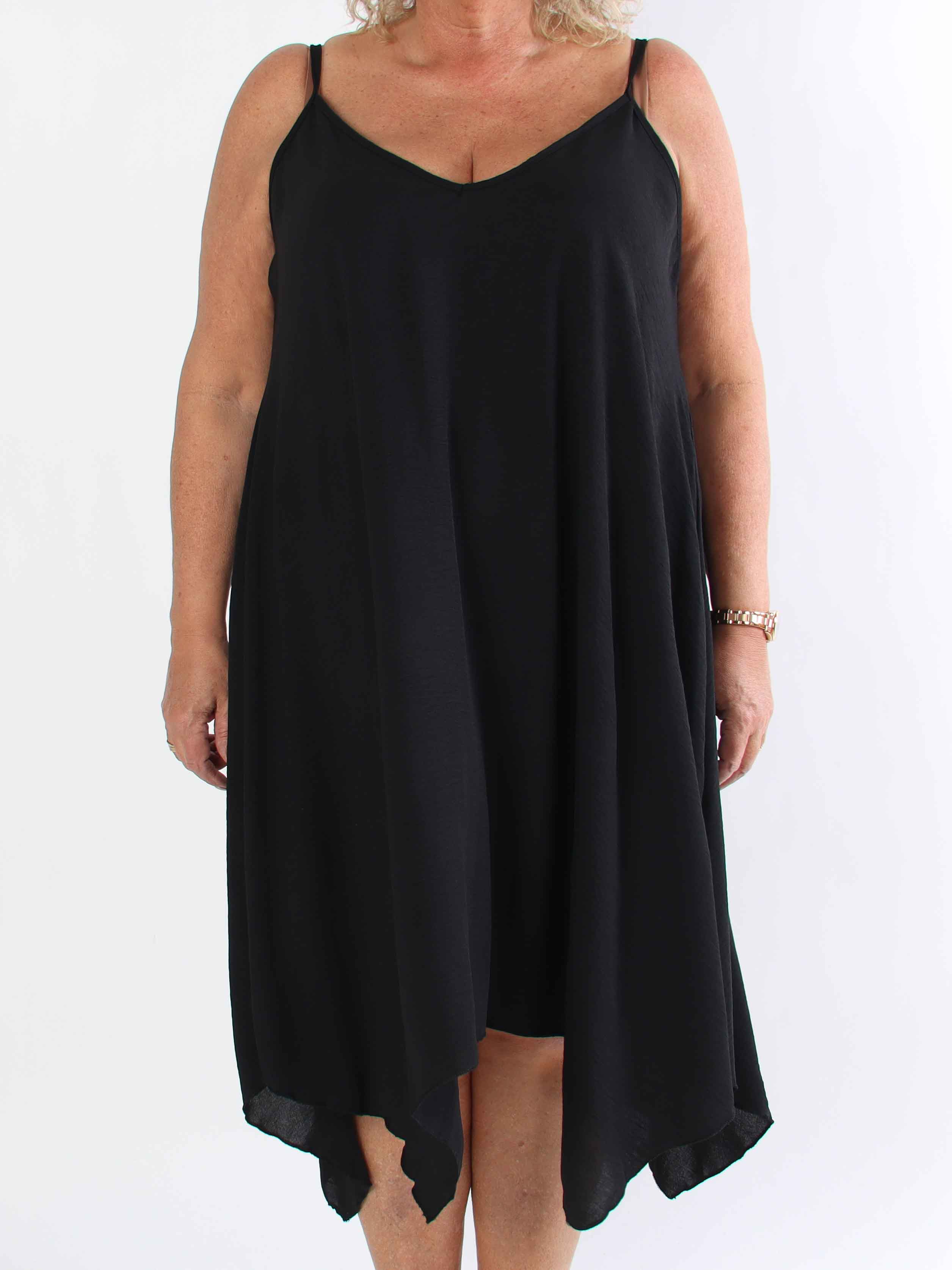 Galadriel - Sød let plus size stropkjole i viskose