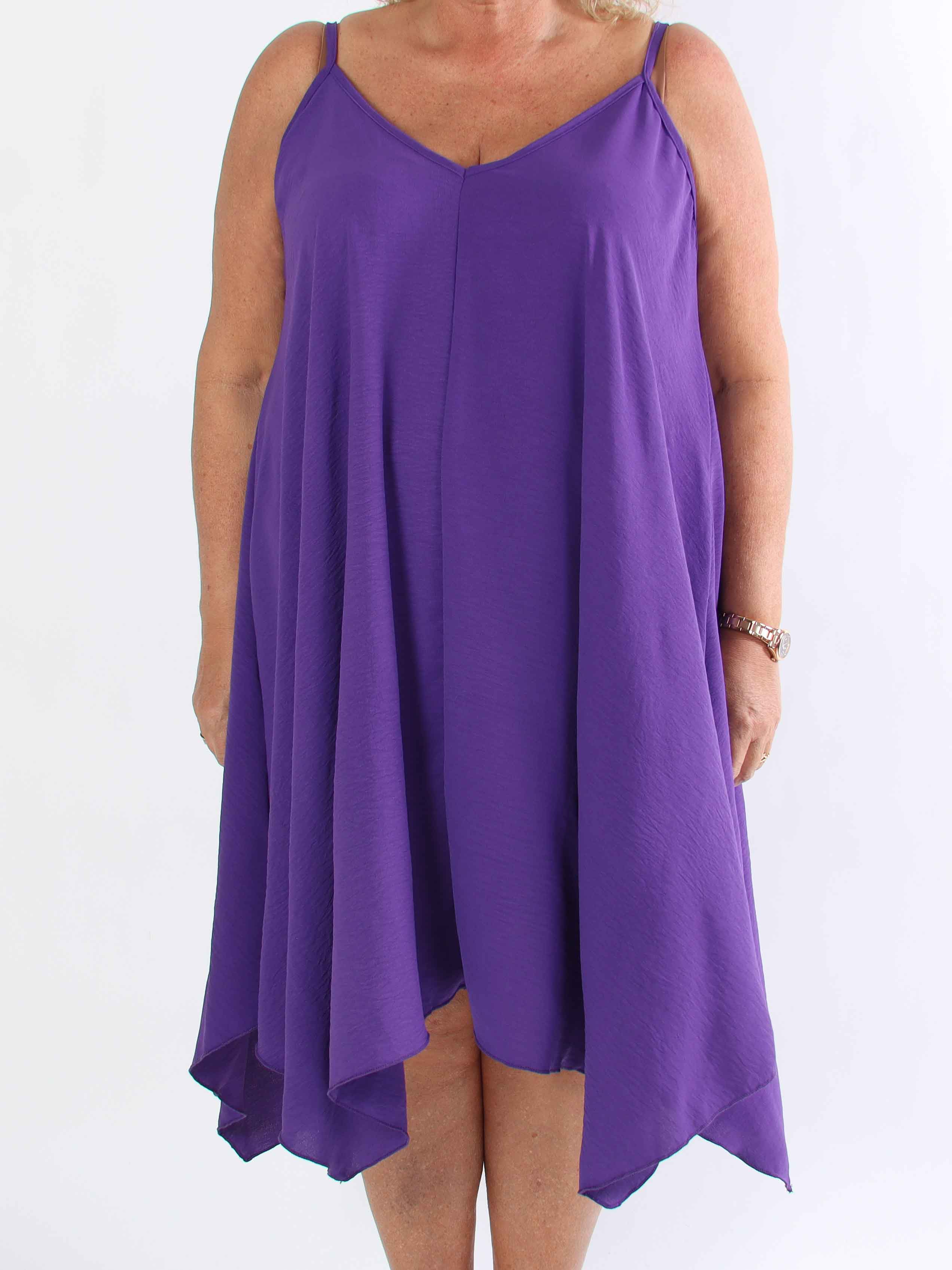 Galadriel - Sød let plus size stropkjole i viskose