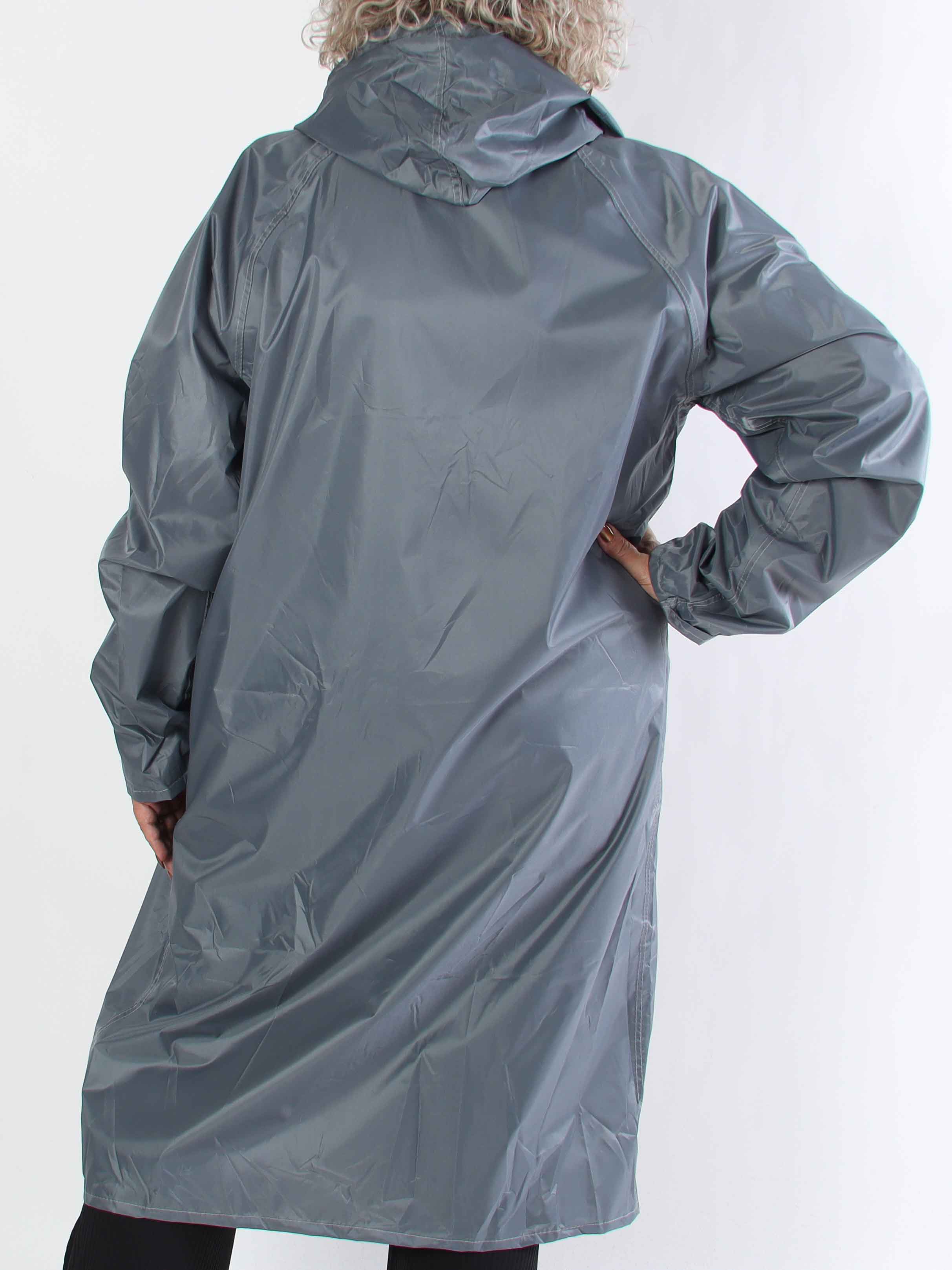 Reina - Plus size regnjakke med hætte