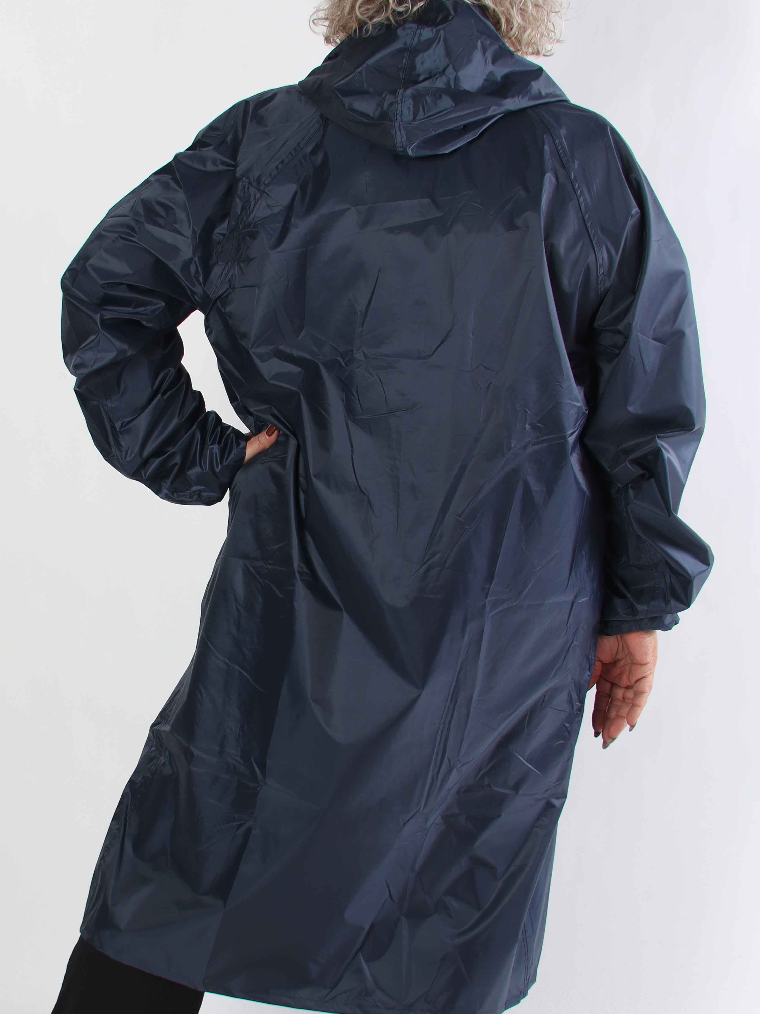 Reina - Plus size regnjakke med hætte