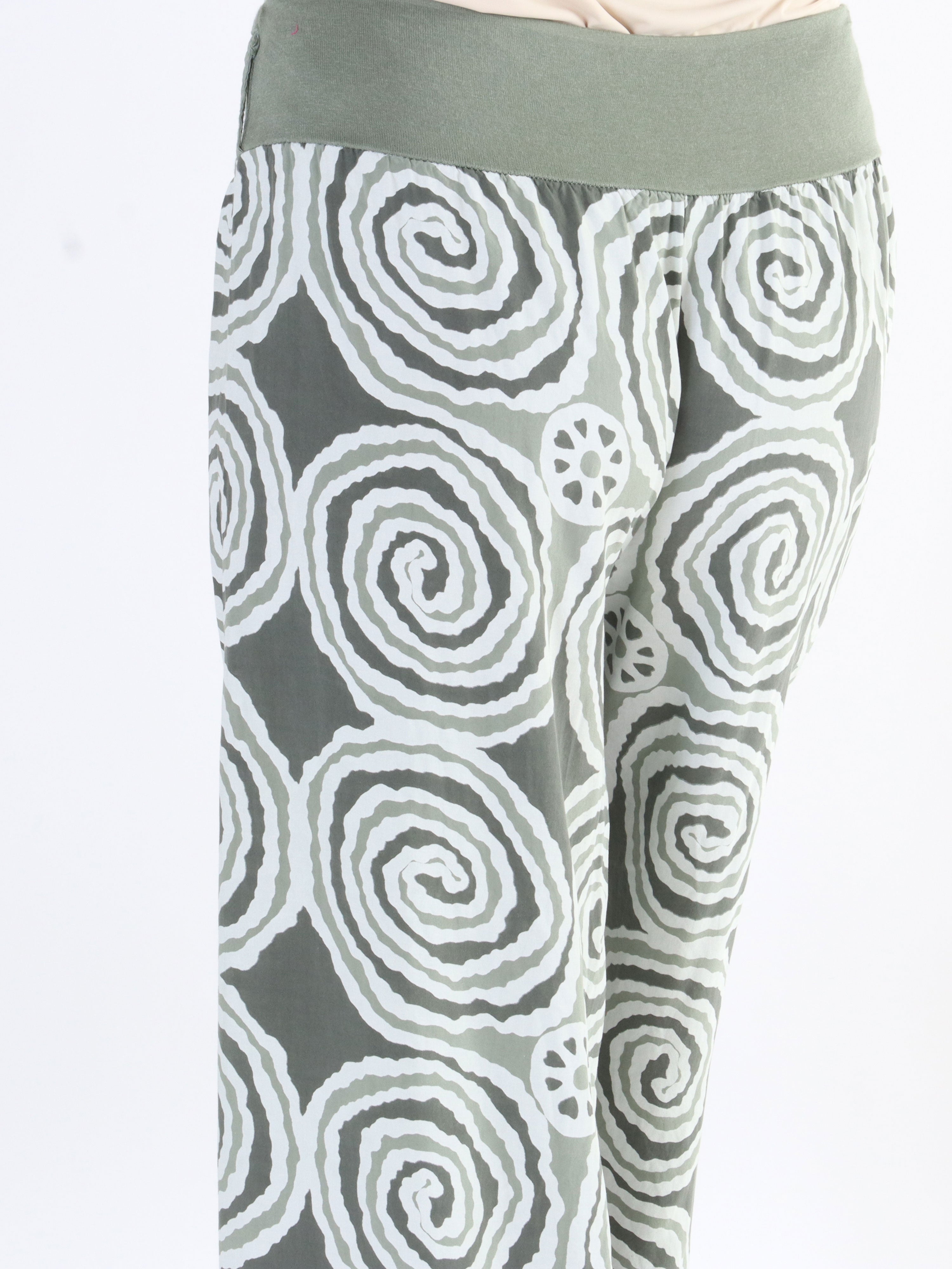 Ninell - Mønstret haremsbukser i viskose