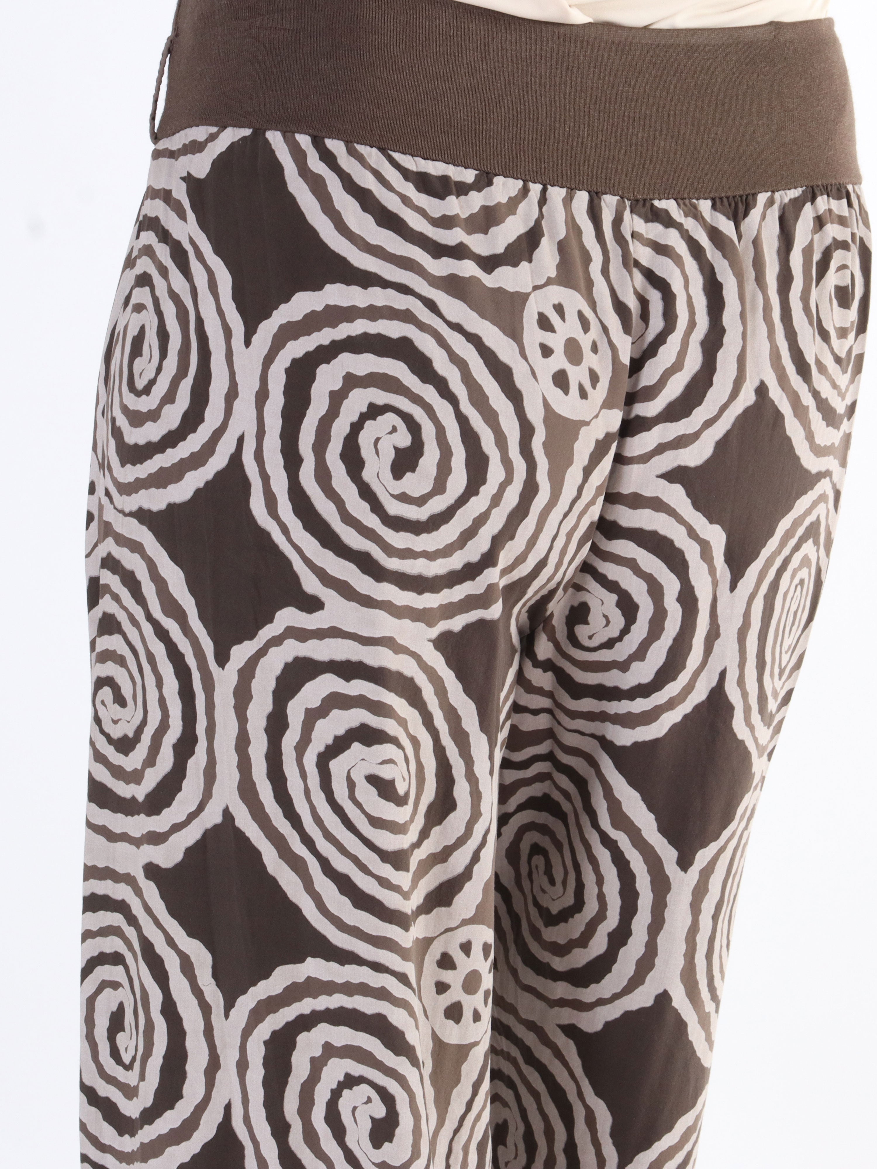 Ninell - Mønstret haremsbukser i viskose