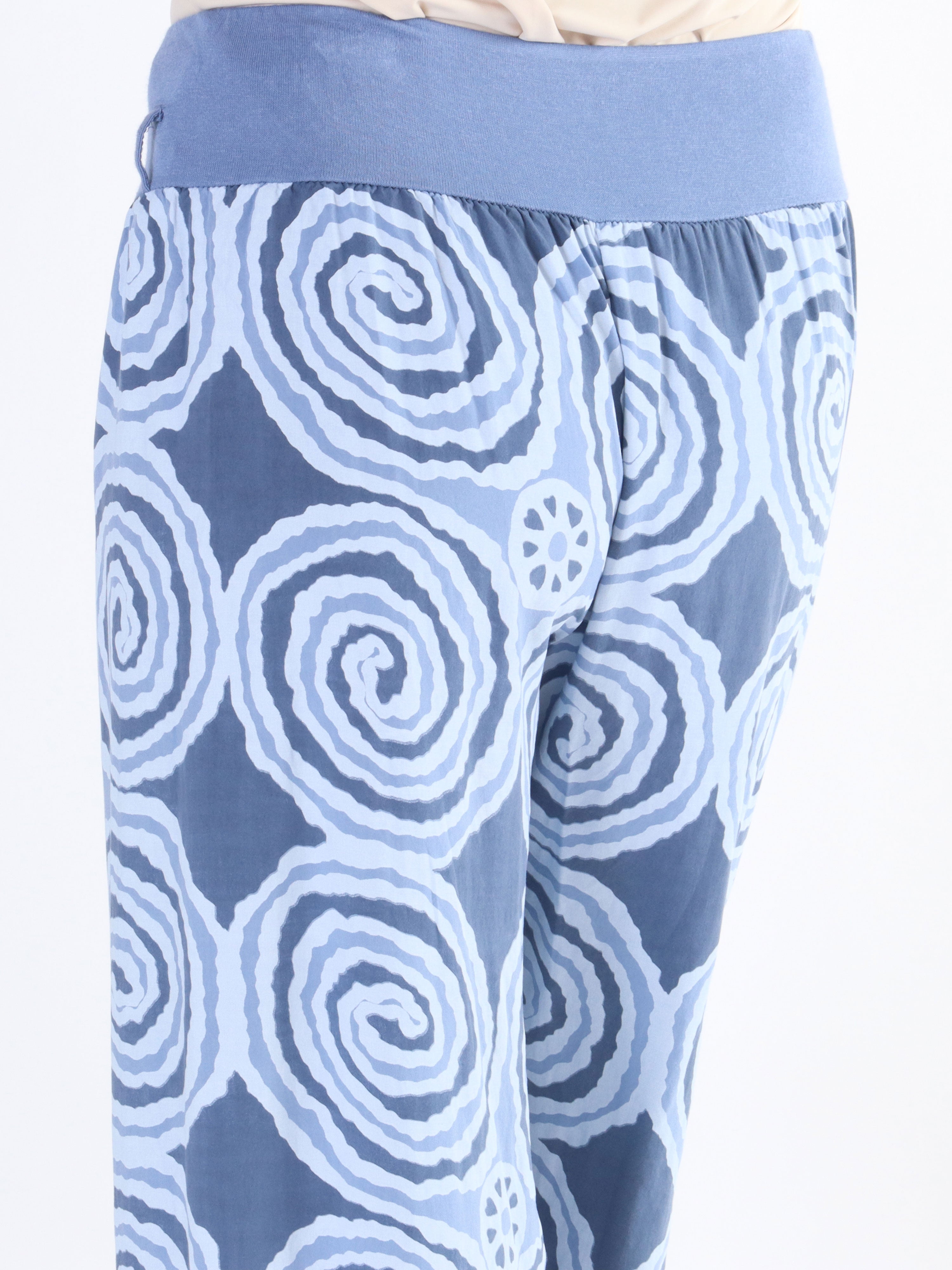 Ninell - Mønstret haremsbukser i viskose