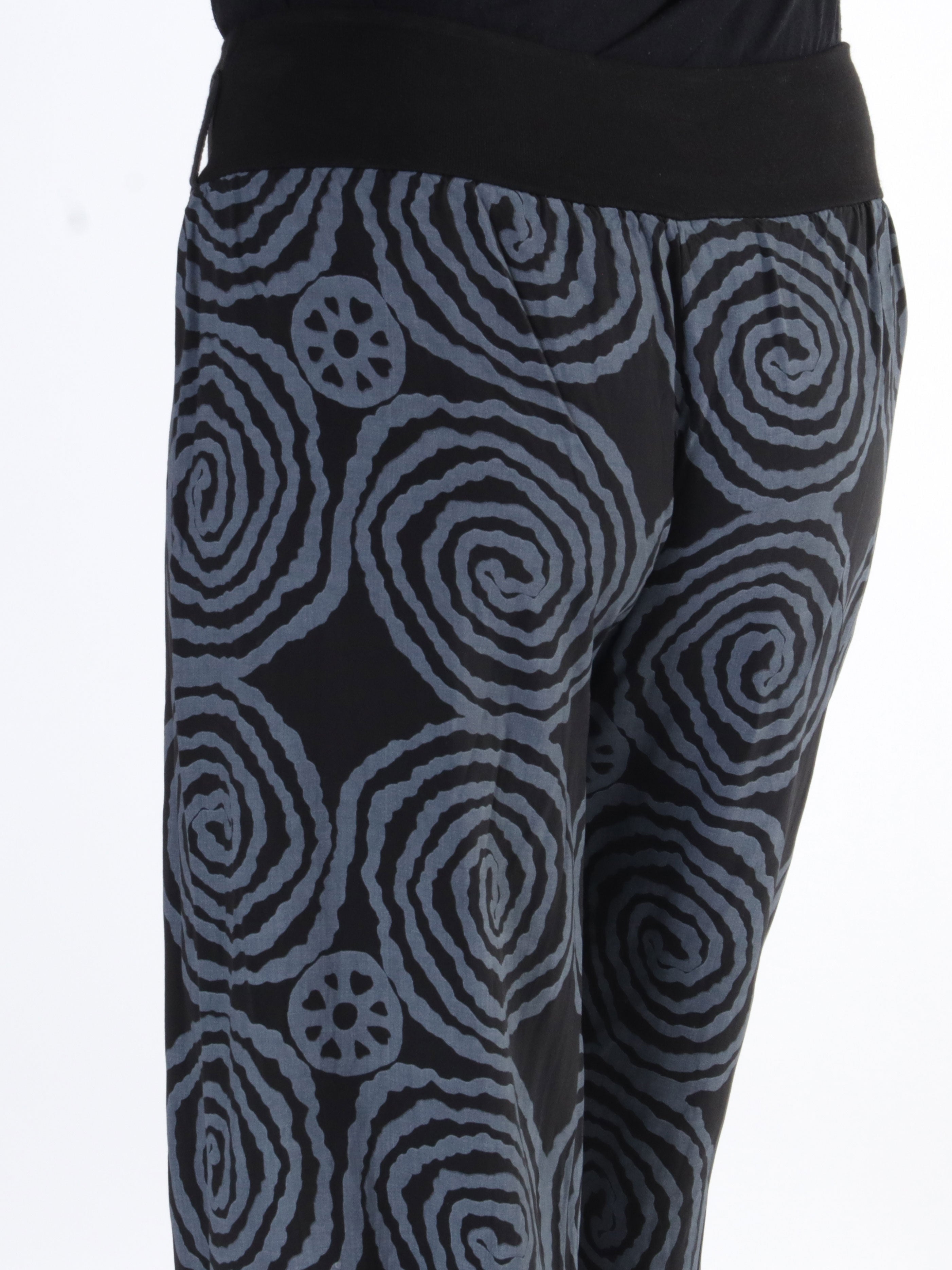 Ninell - Mønstret haremsbukser i viskose