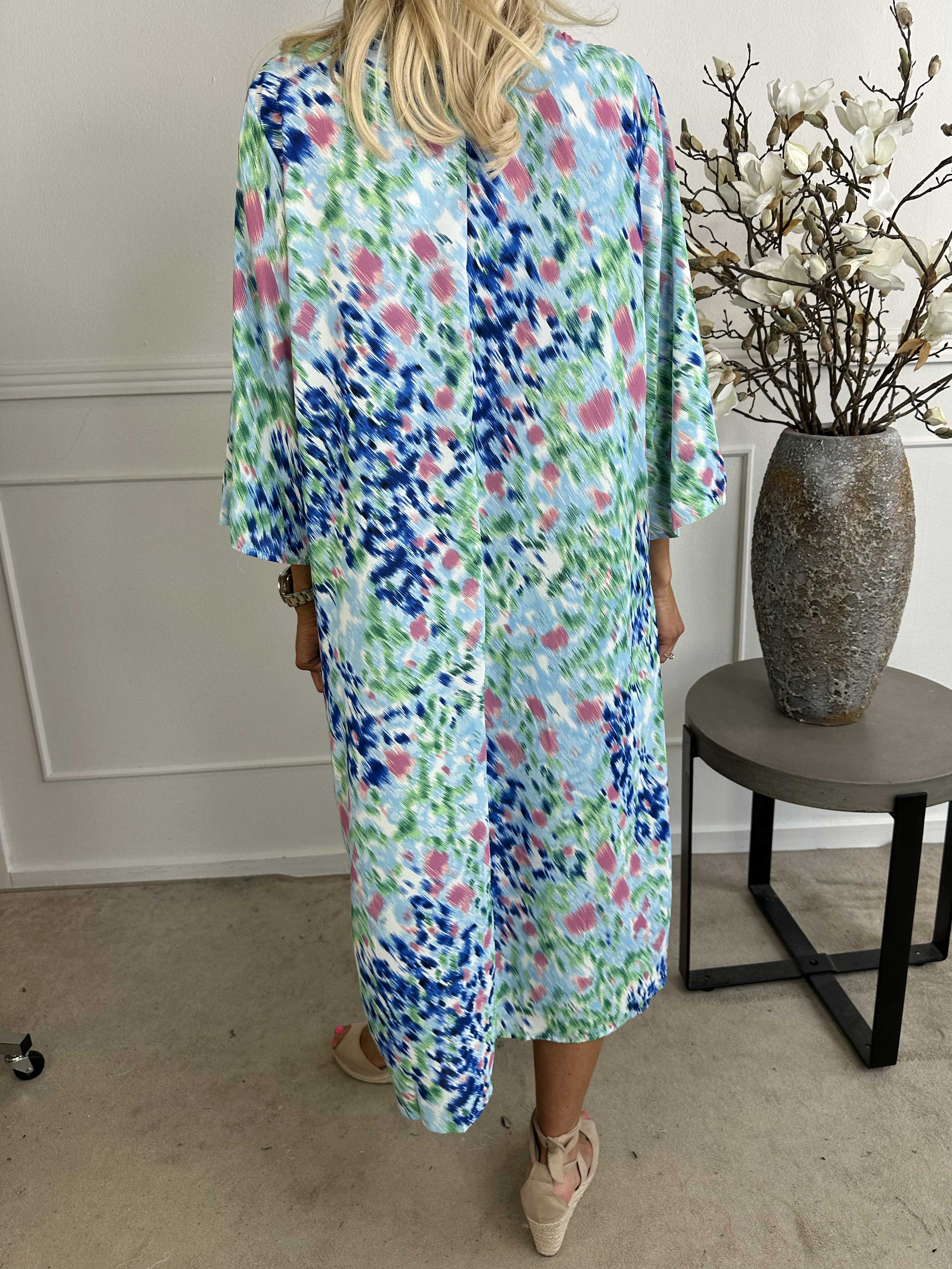 Gigi - Flerfarvet mønstret tunikakjole