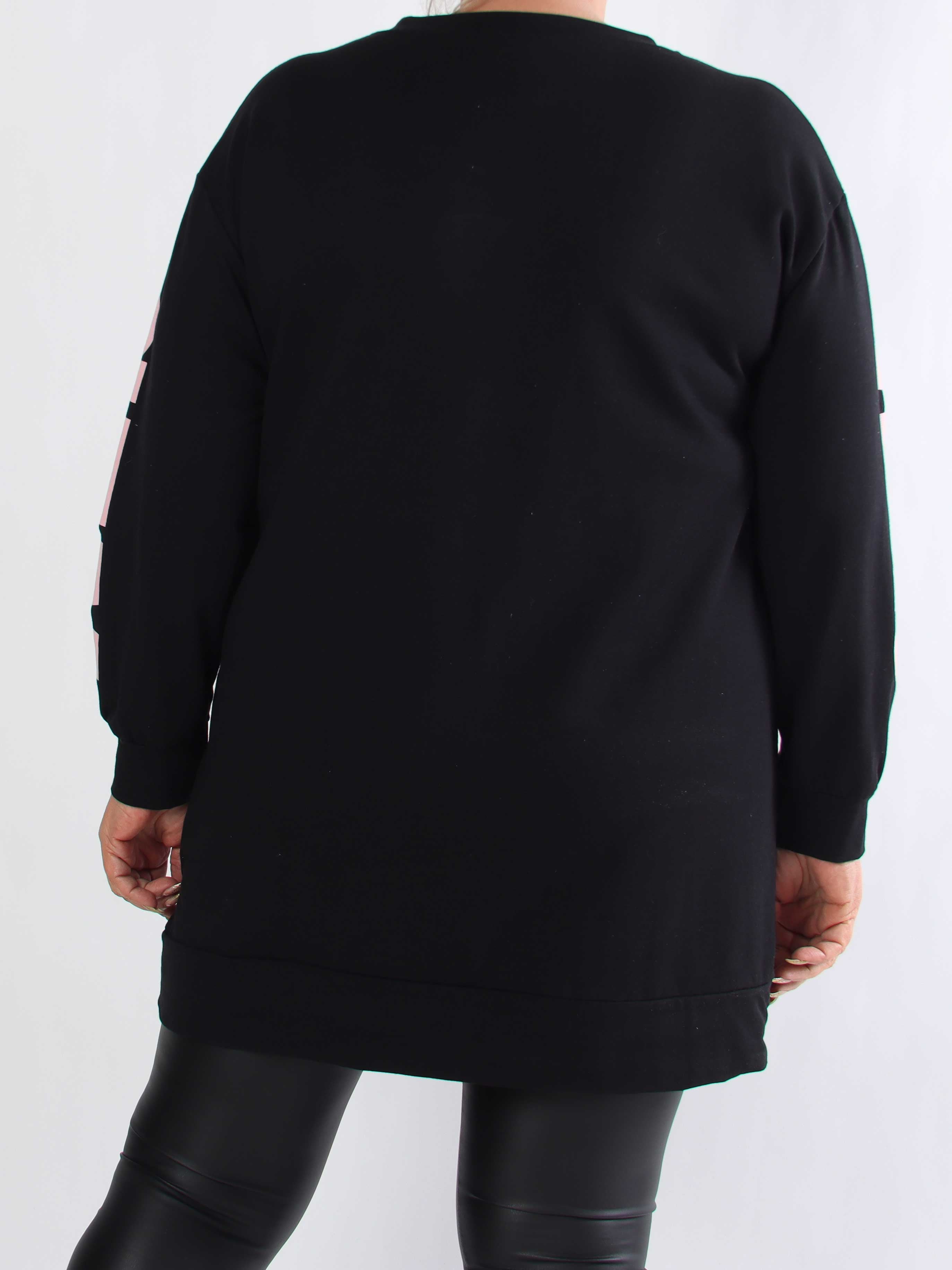 Claudine - Plus size joggingkjole i bomuld med COPENHAGEN tekst