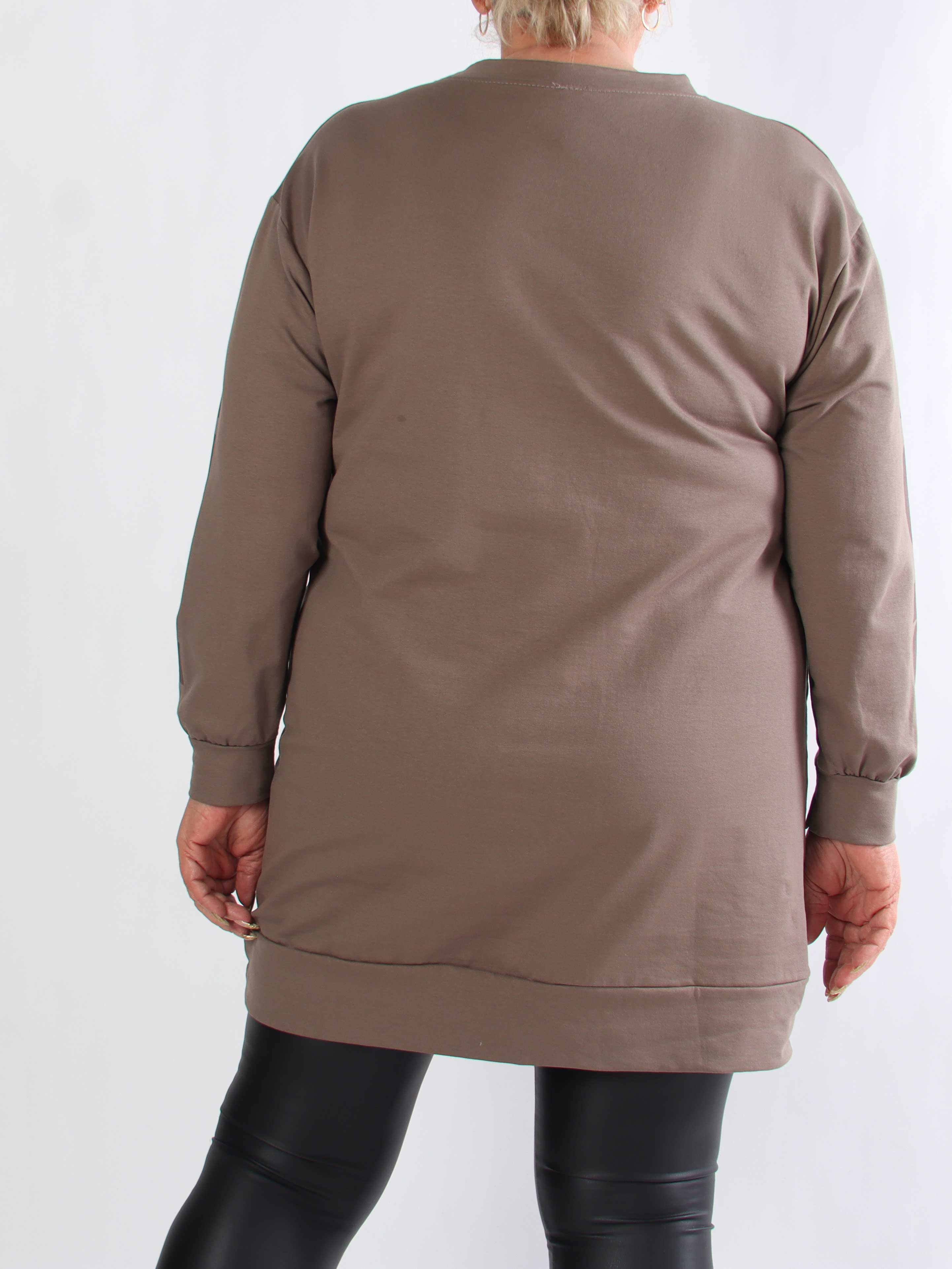 Claudine - Plus size joggingkjole i bomuld med COPENHAGEN tekst