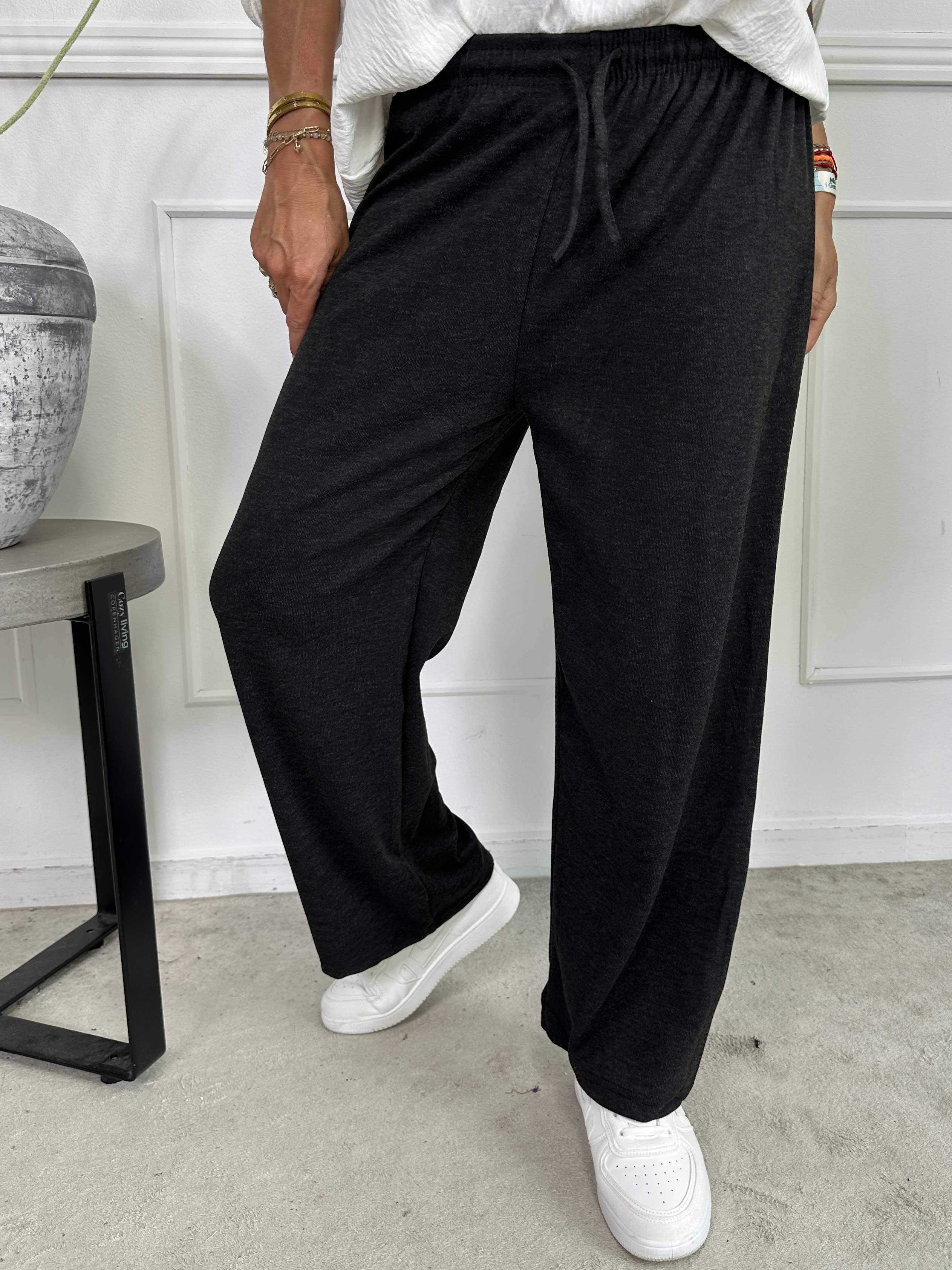 Kallisto - Bløde joggingbukser med elastikkant i livet