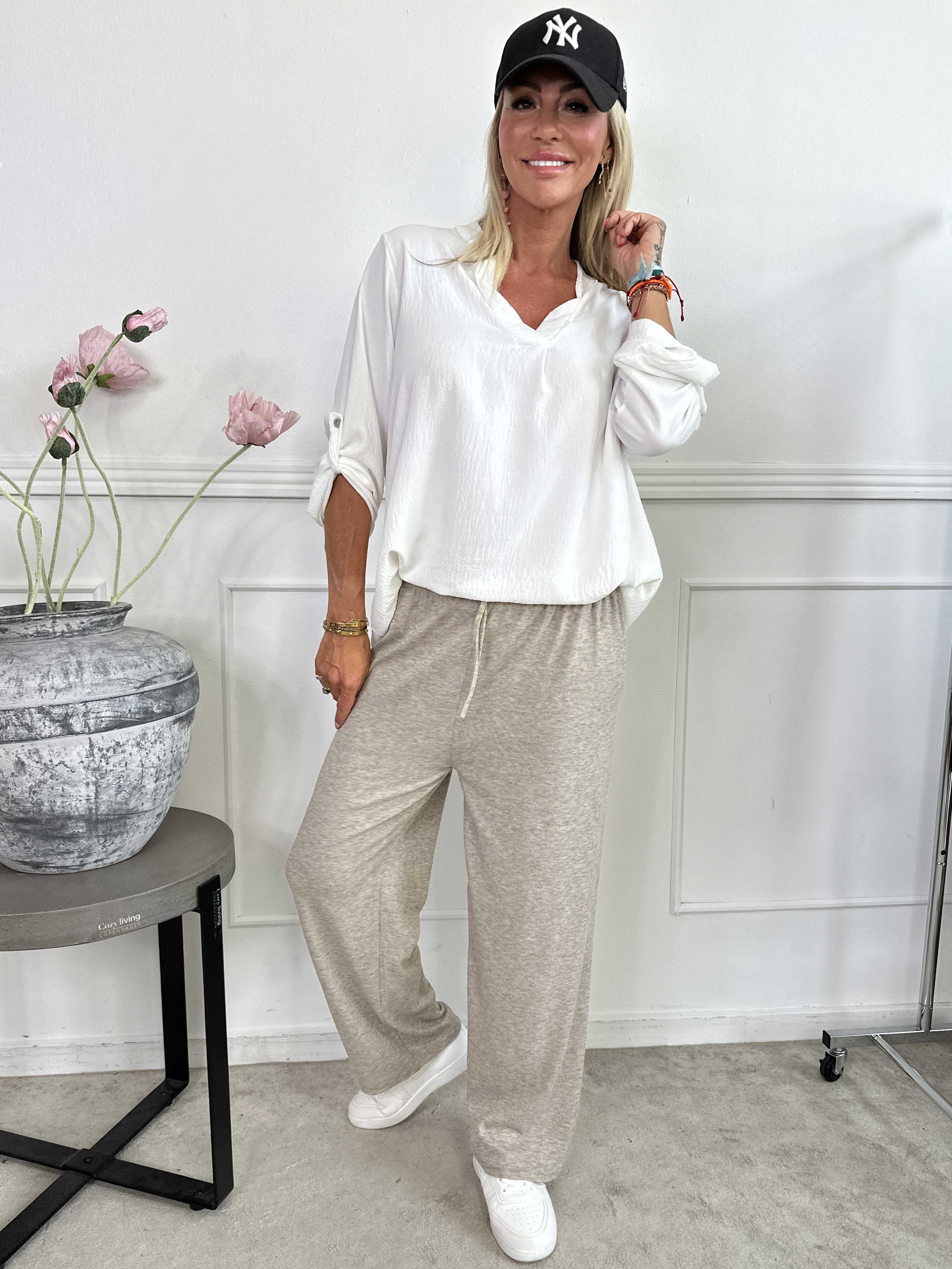 Kallisto - Bløde joggingbukser med elastikkant i livet