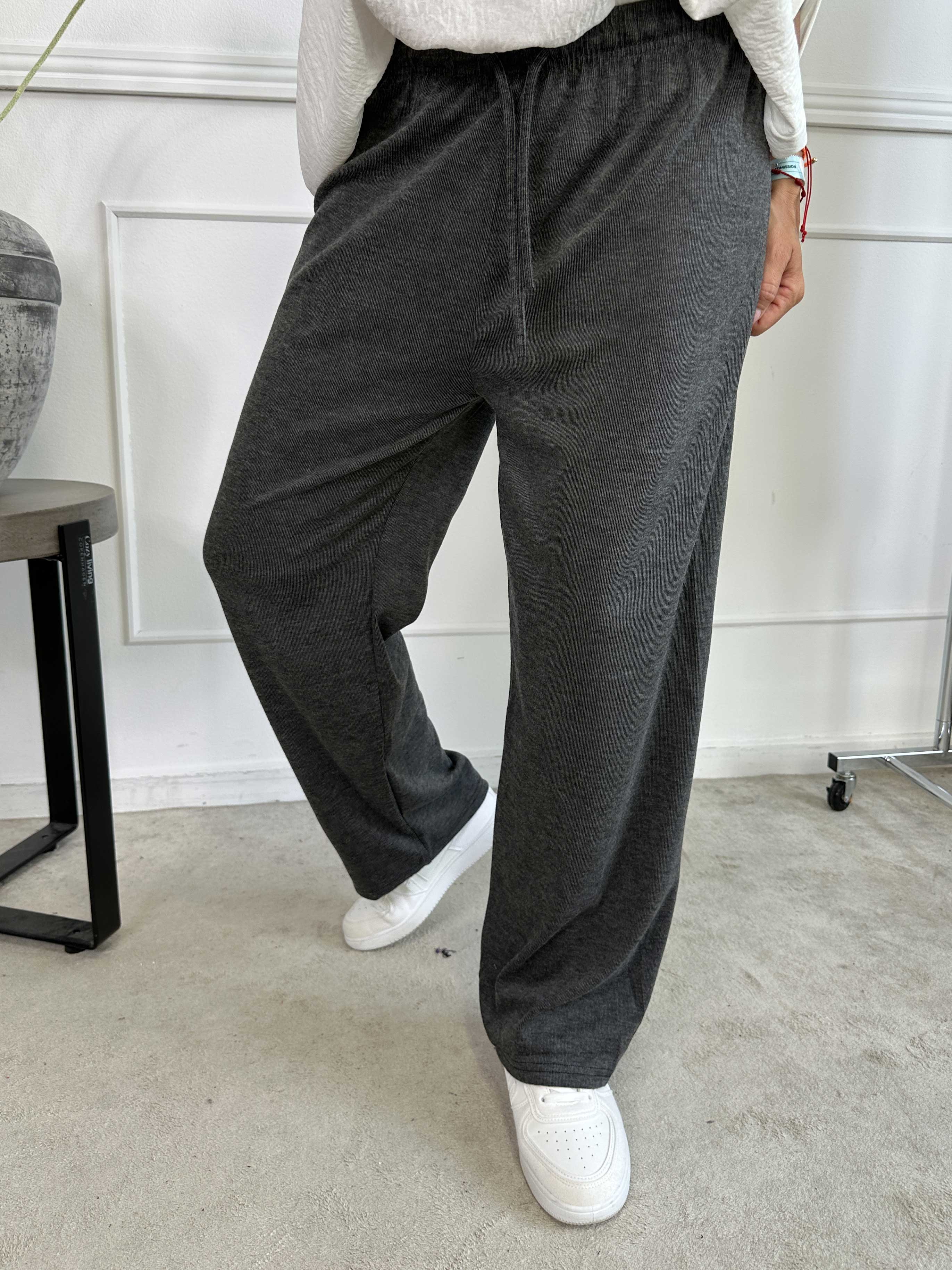 Kallisto - Bløde joggingbukser med elastikkant i livet