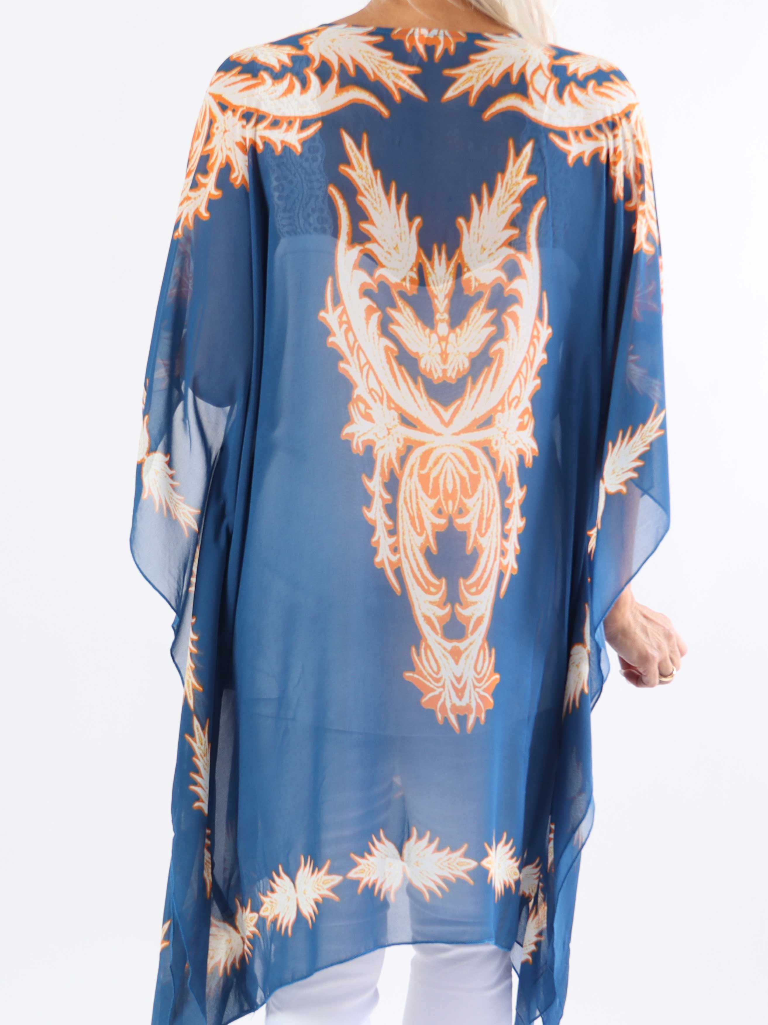 Josefina - Semitransparent plus size tunika med snøre