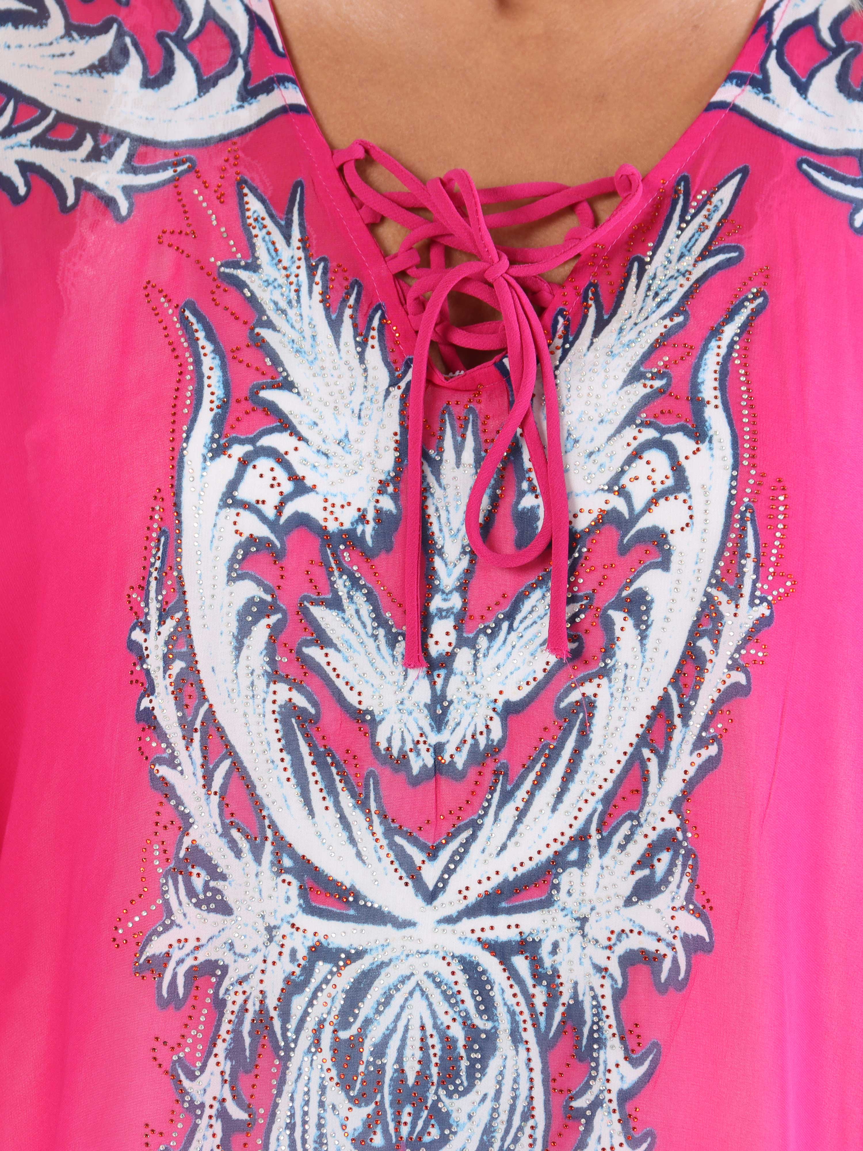 Josefina - Semitransparent plus size tunika med snøre