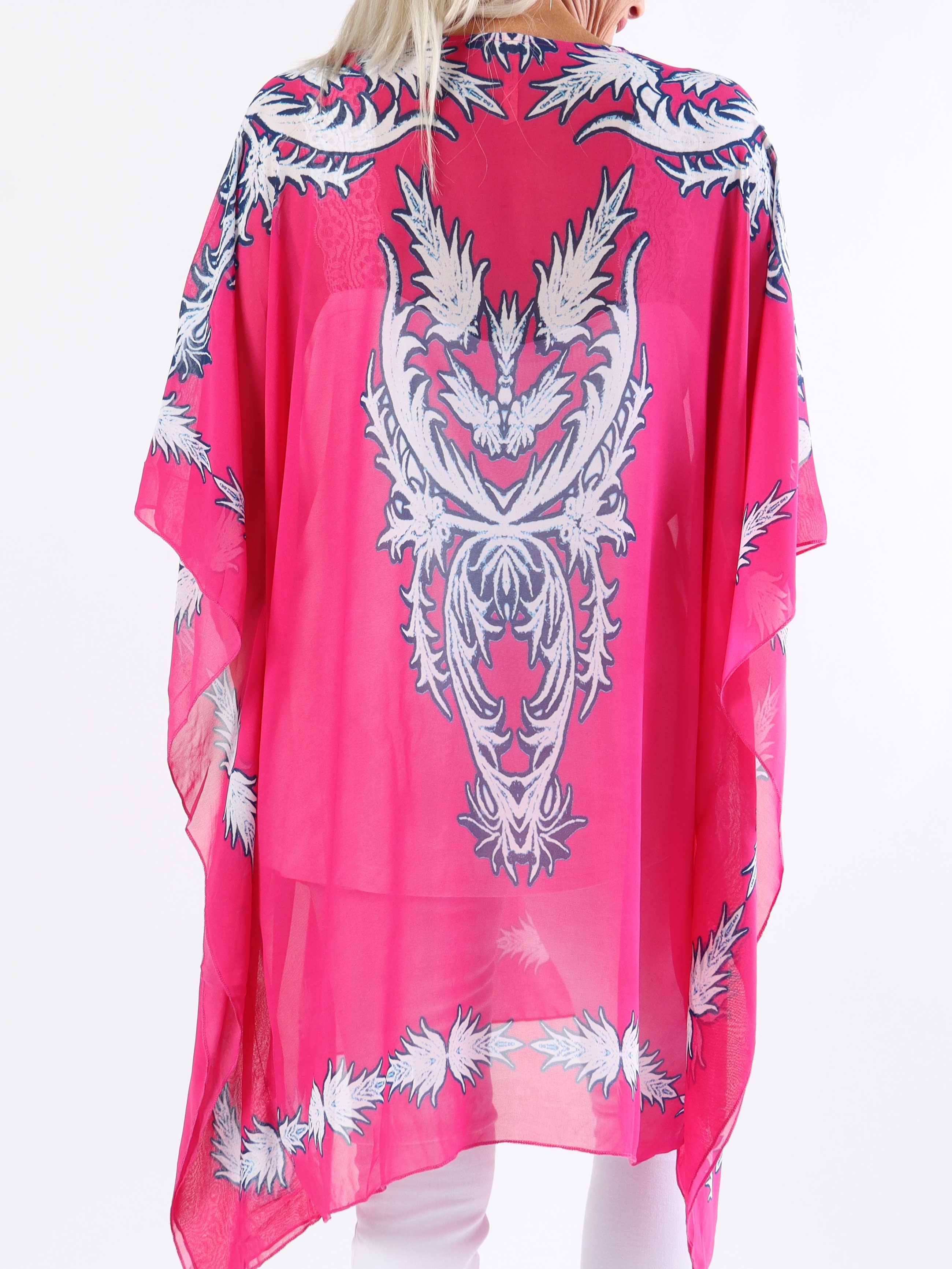 Josefina - Semitransparent plus size tunika med snøre