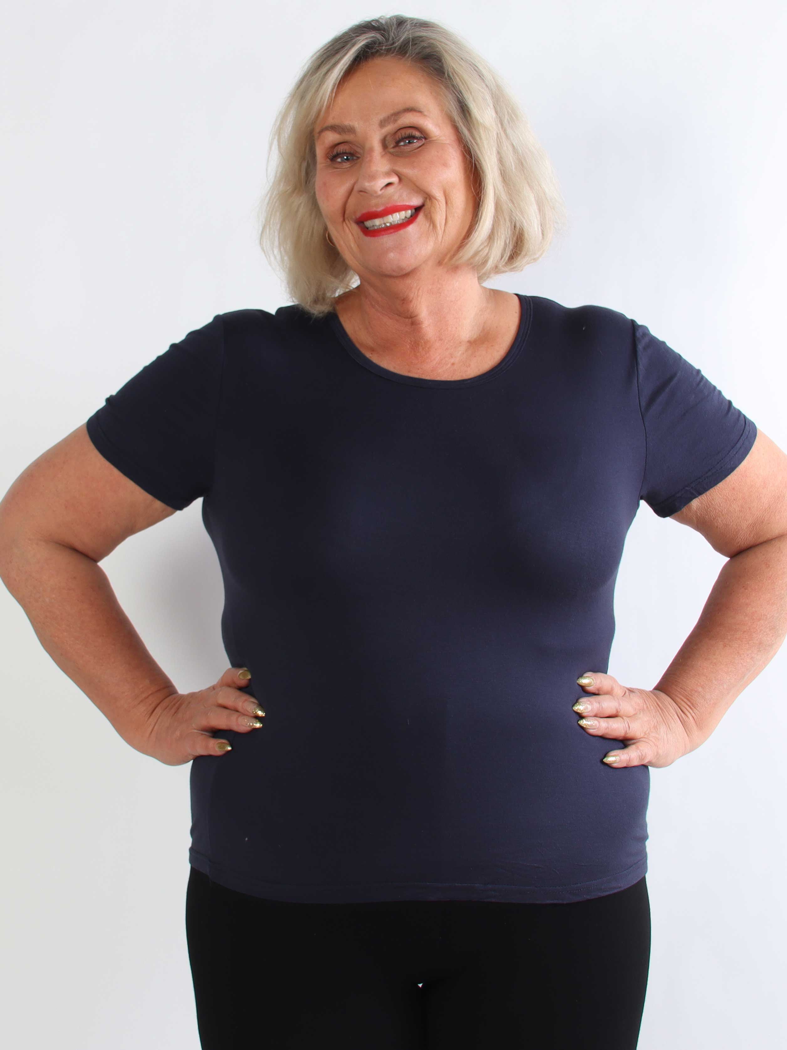 Jenny - Basis t-shirt i blød viskose