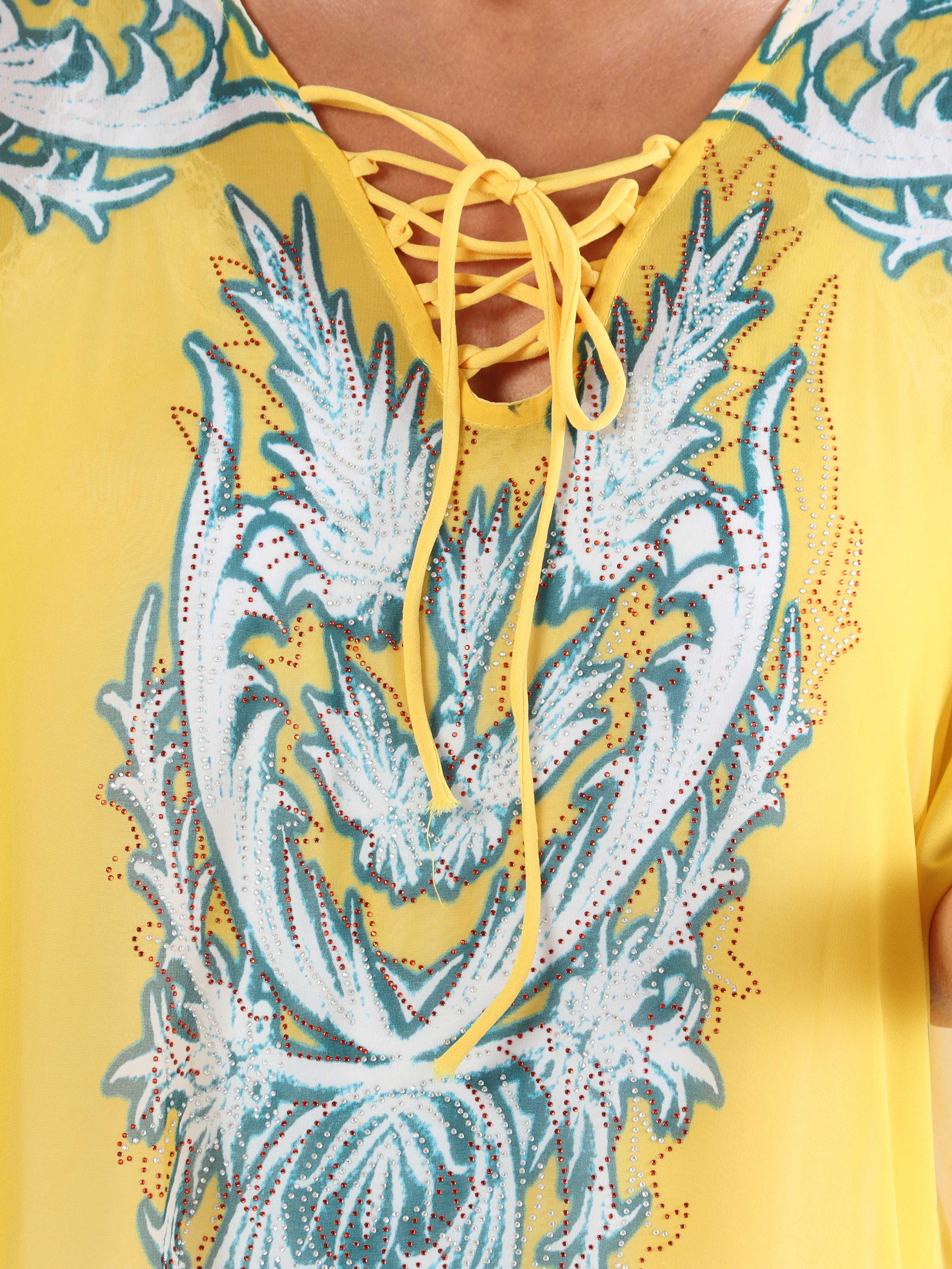 Josefina - Semitransparent plus size tunika med snøre