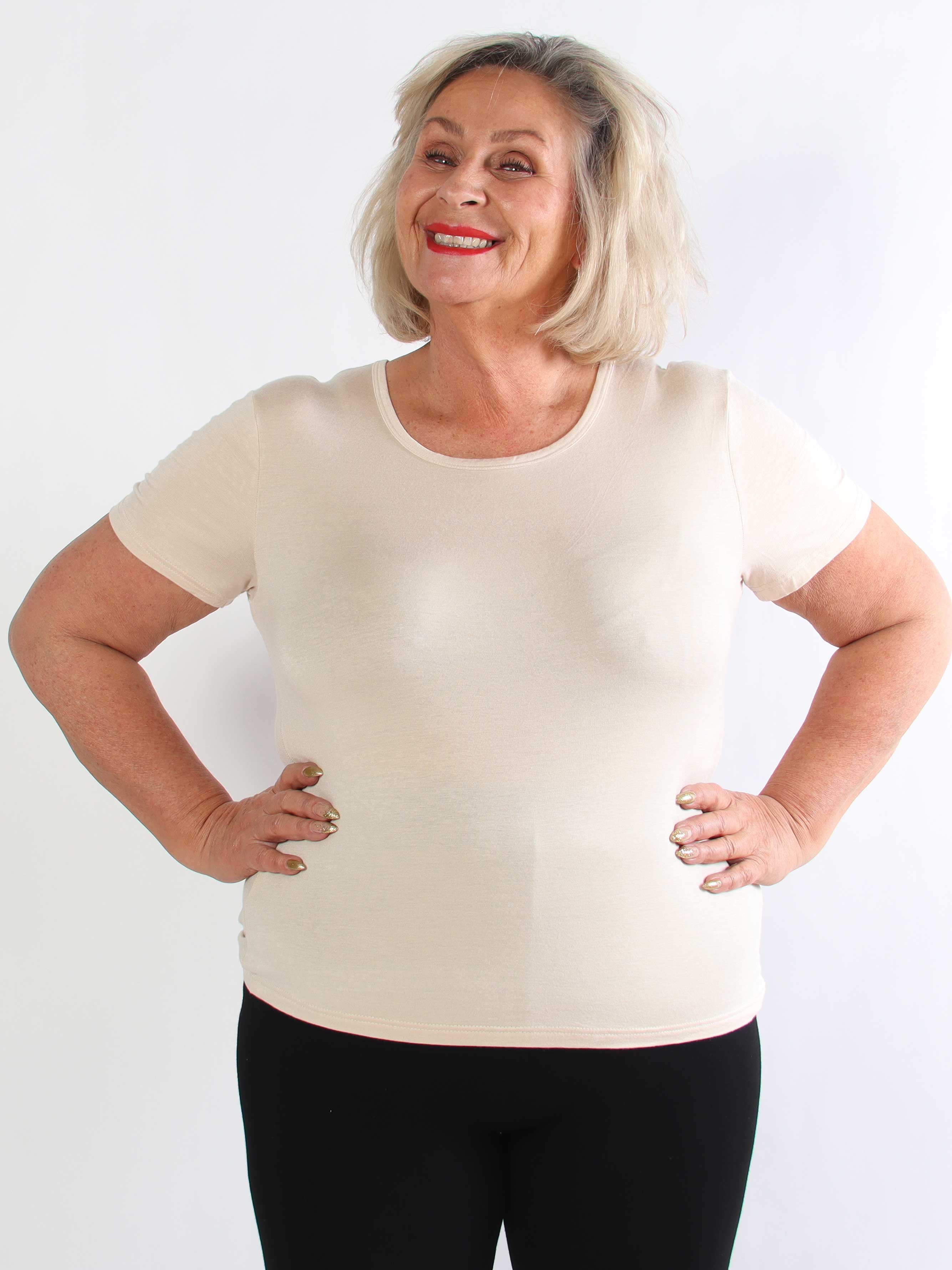 Jenny - Basis t-shirt i blød viskose