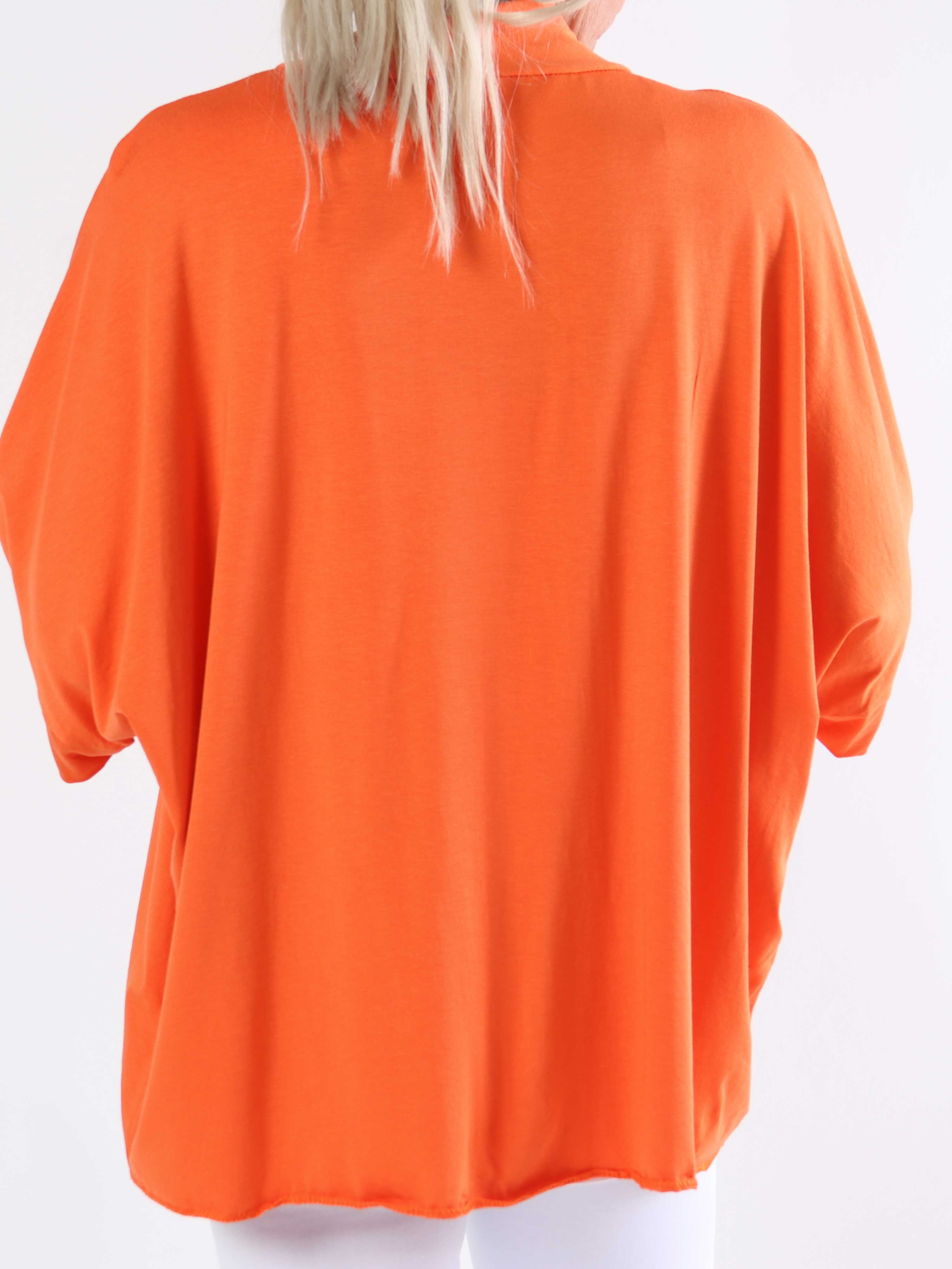 Mimi - Plus size ensfarvet cardigan i viskose