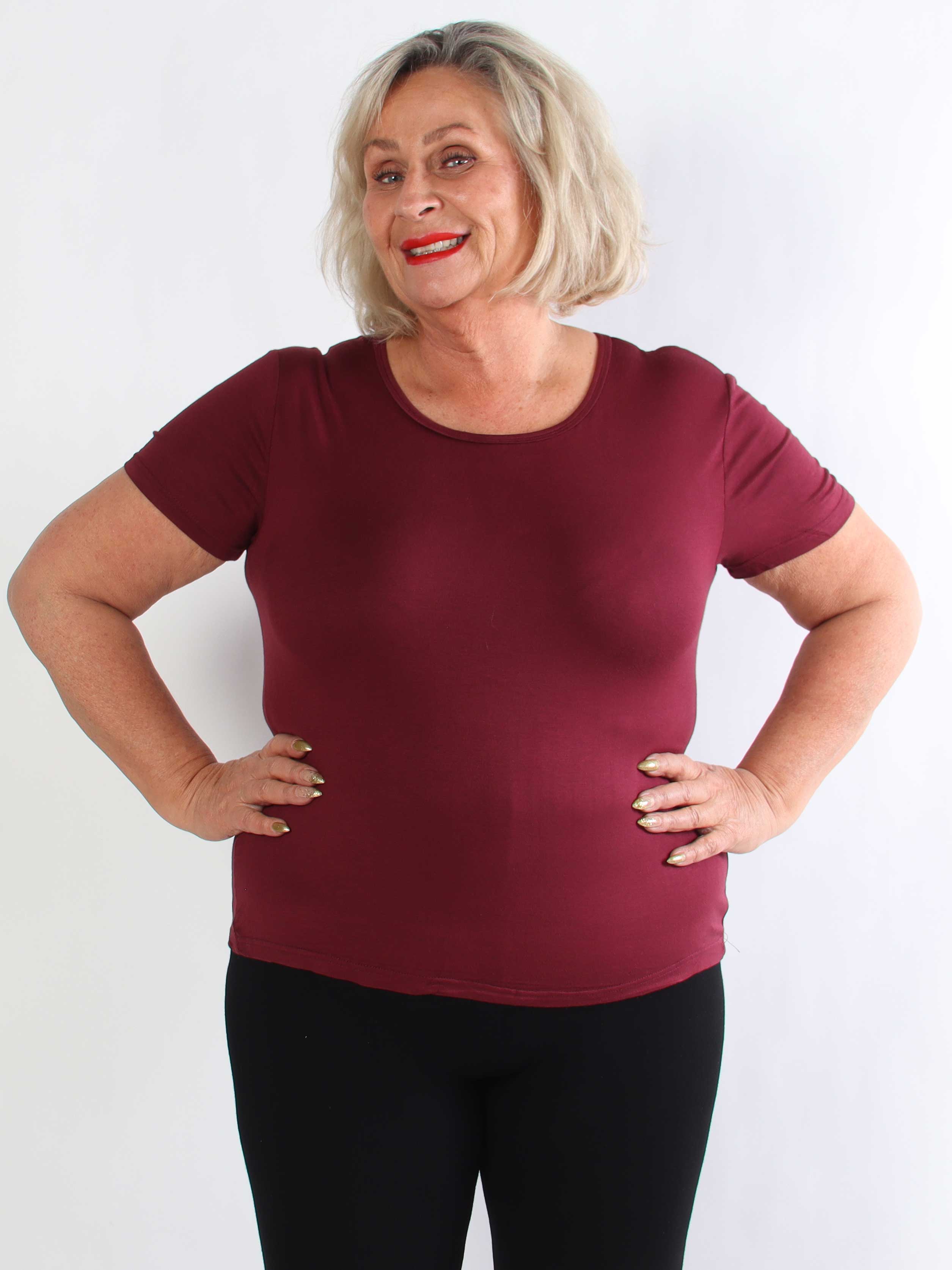 Jenny - Basis t-shirt i blød viskose