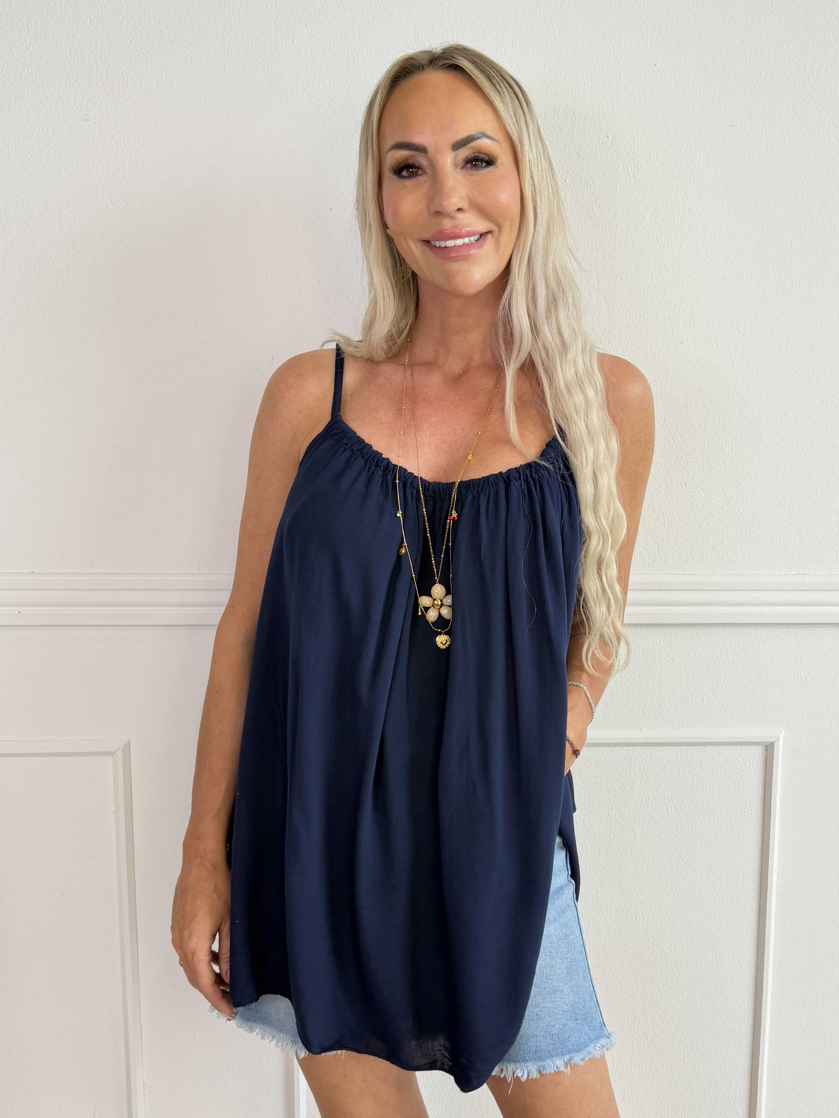 Sunshines Top - Let og luftig plus size top i viskose