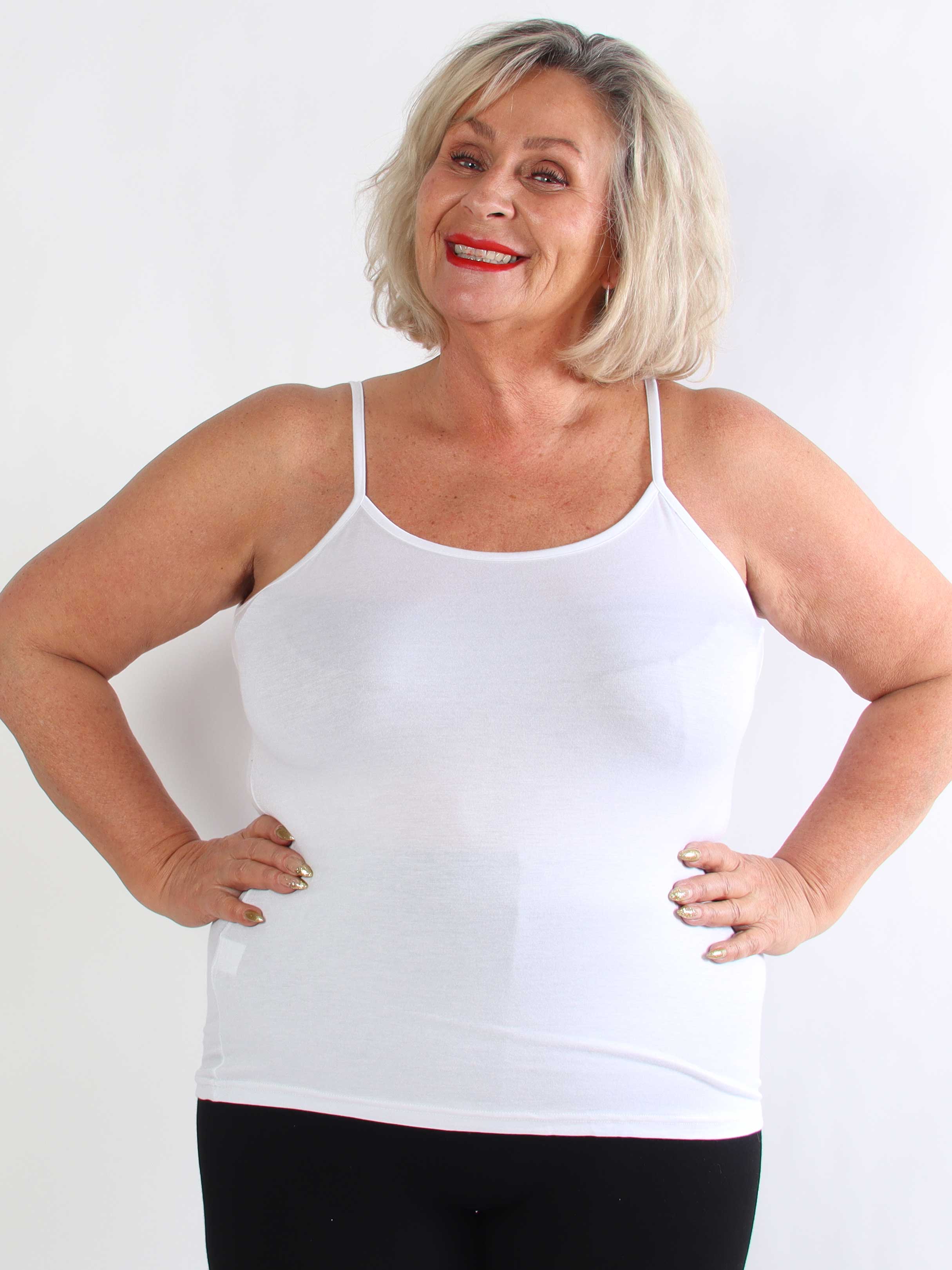 Fiona - Basis stroptop i blød viskose