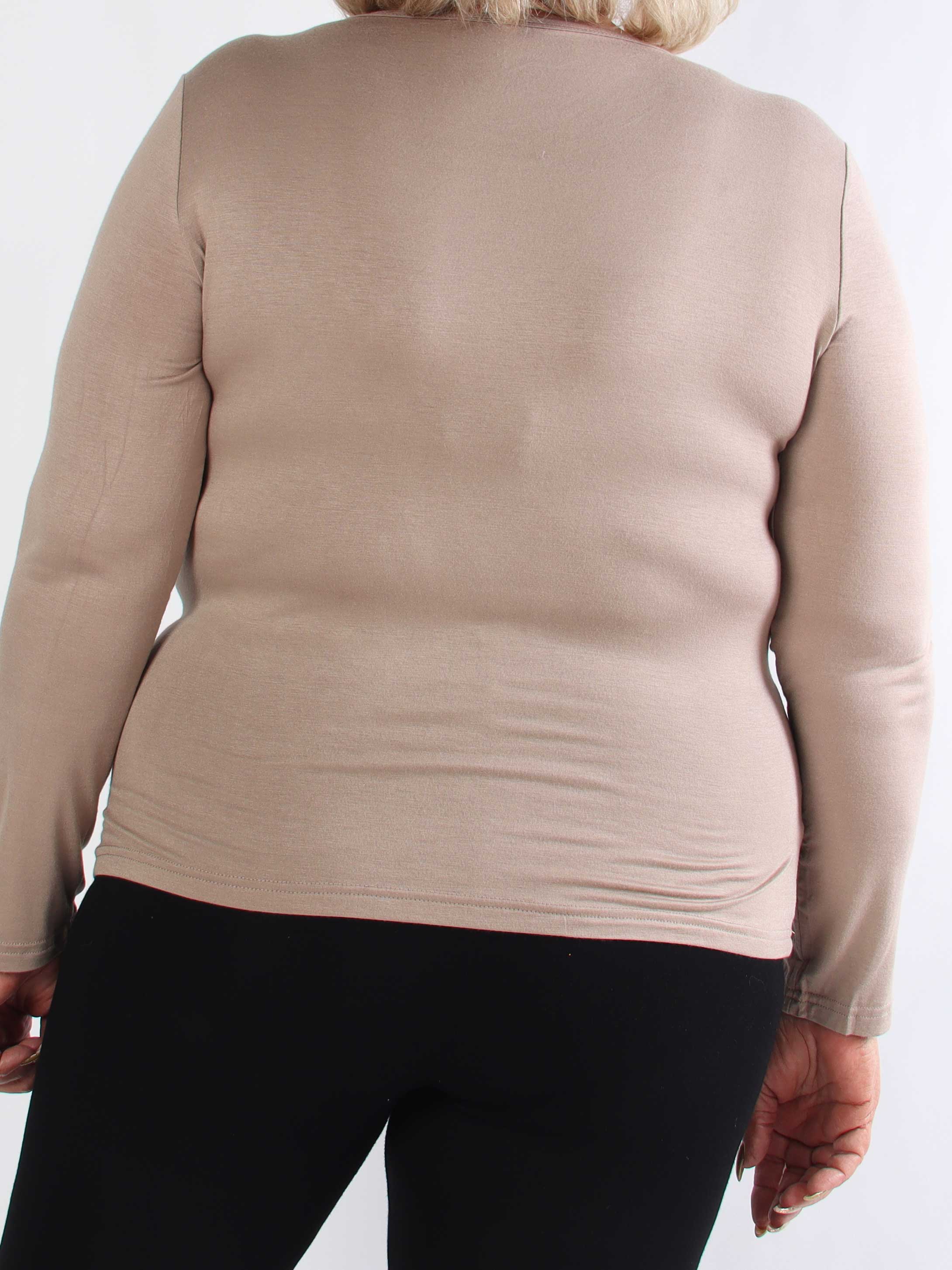 Othilia - Blød langærmet basis bluse