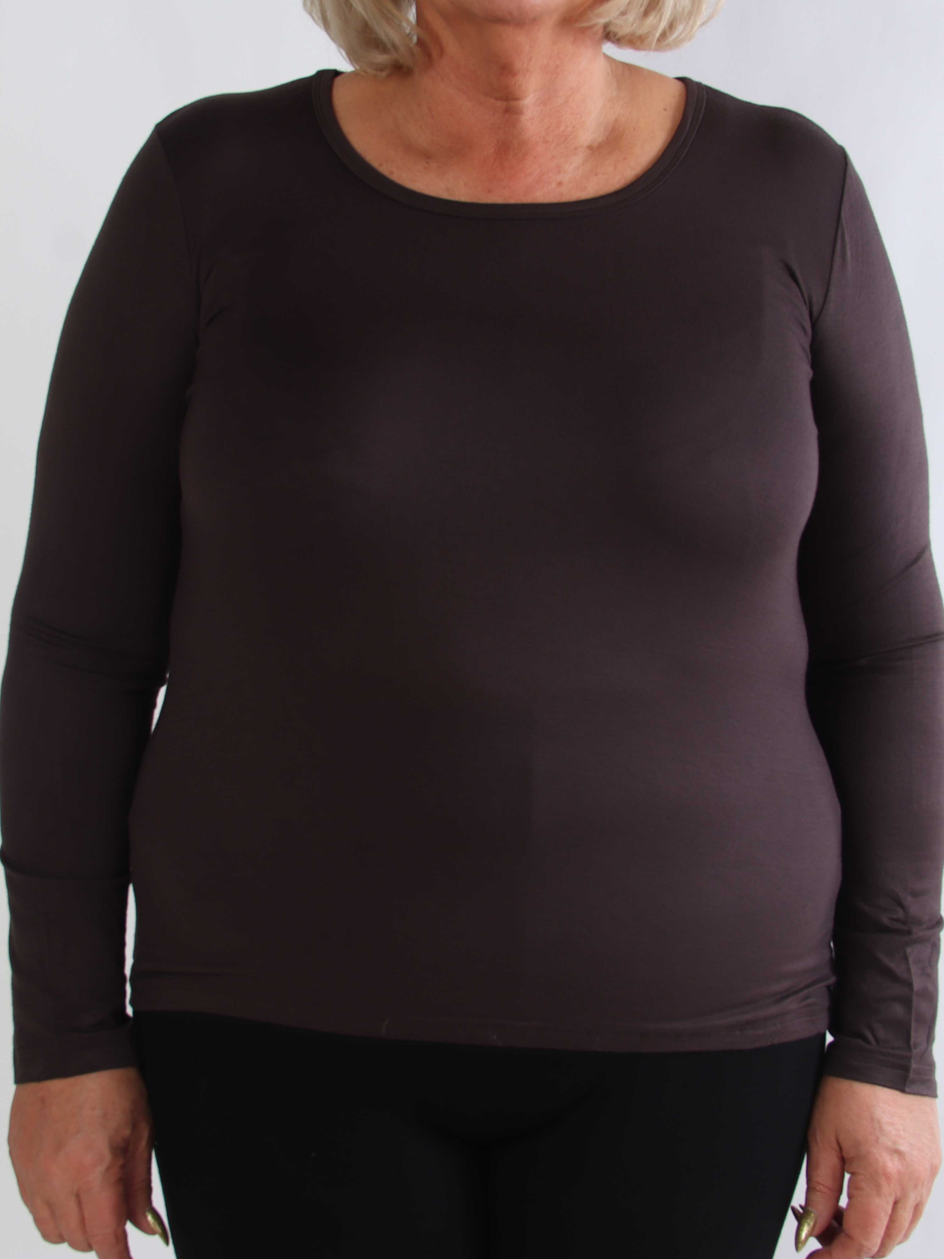 Othilia - Blød langærmet basis bluse