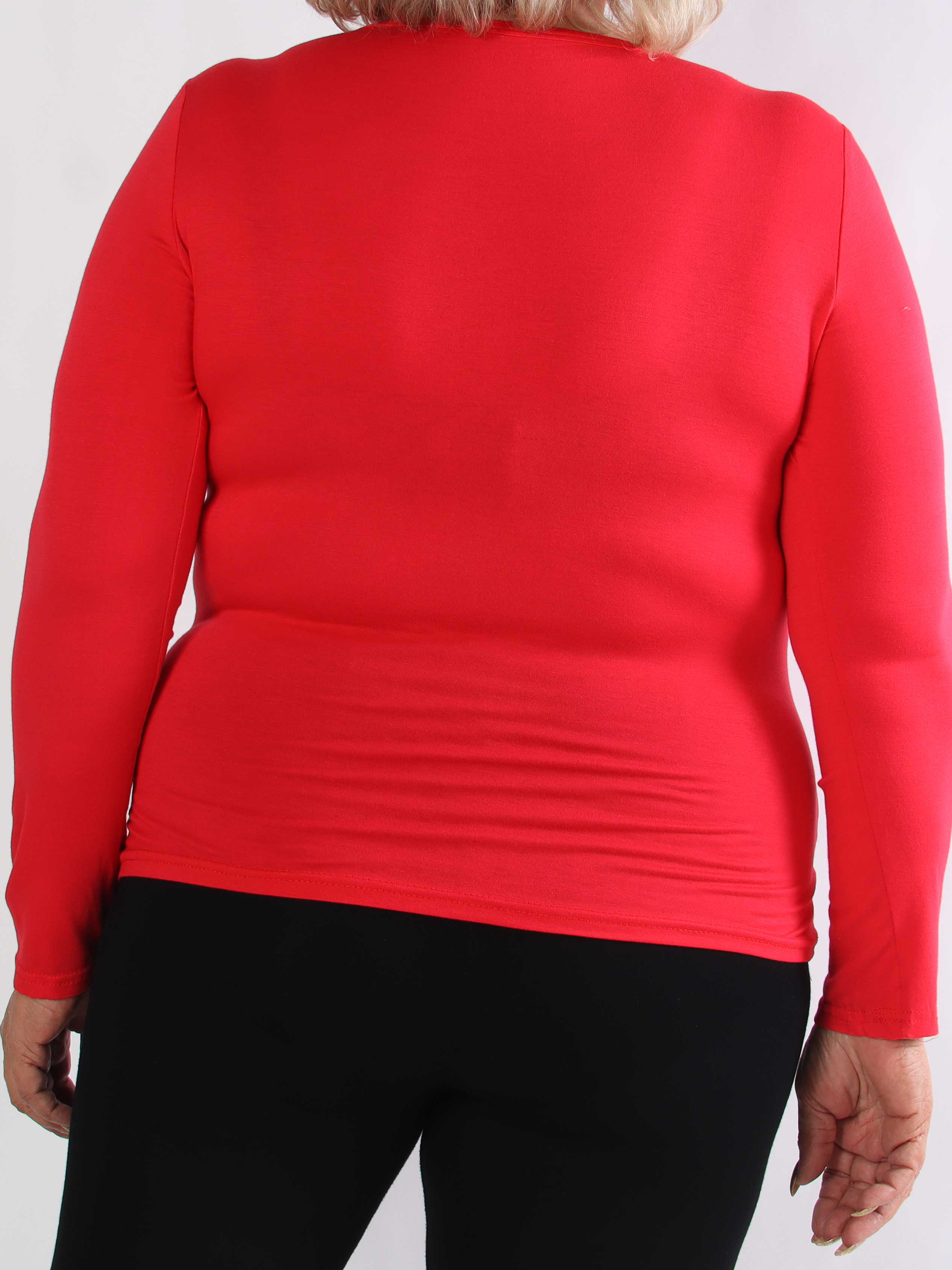 Othilia - Blød langærmet basis bluse