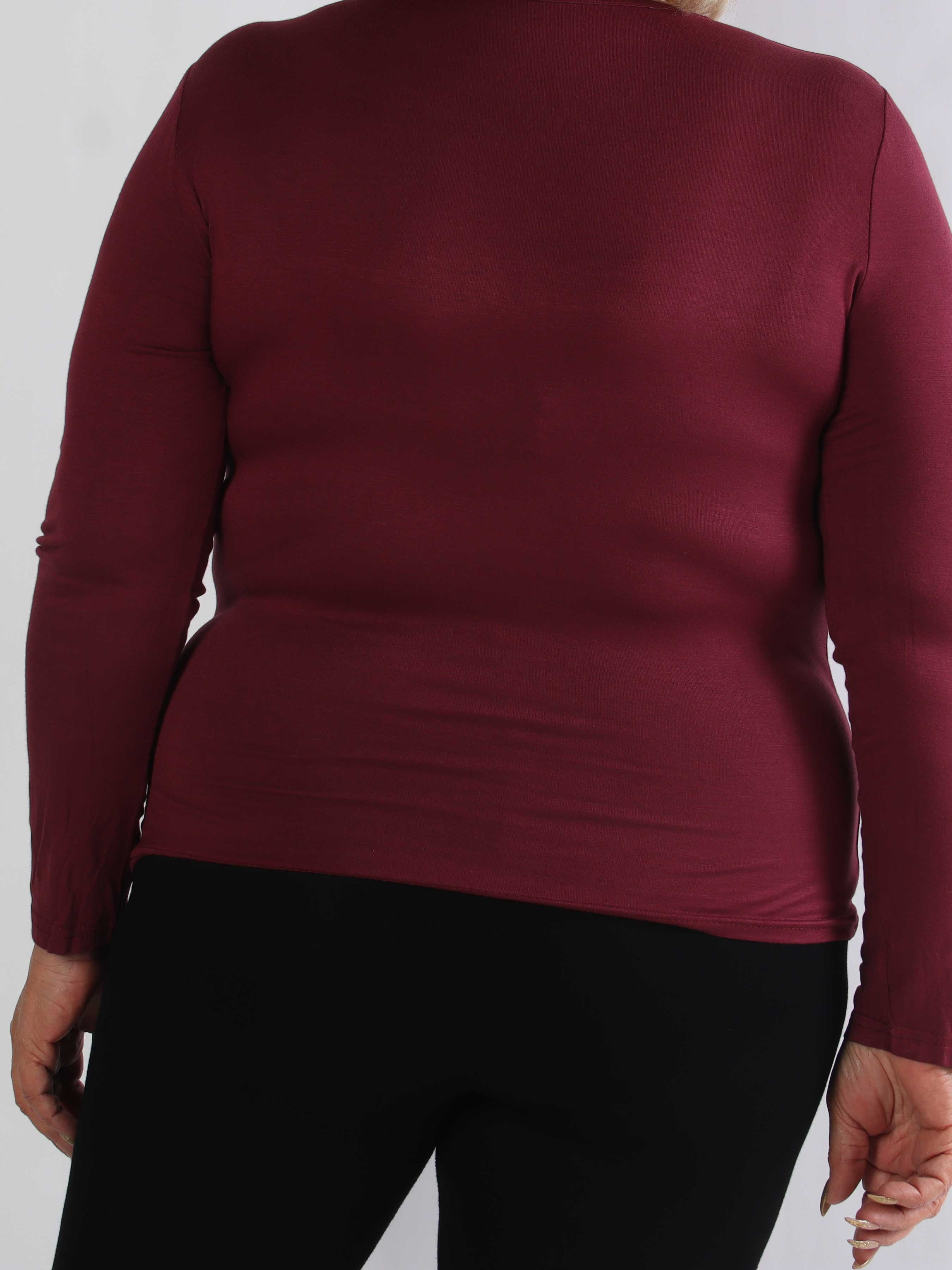 Othilia - Blød langærmet basis bluse