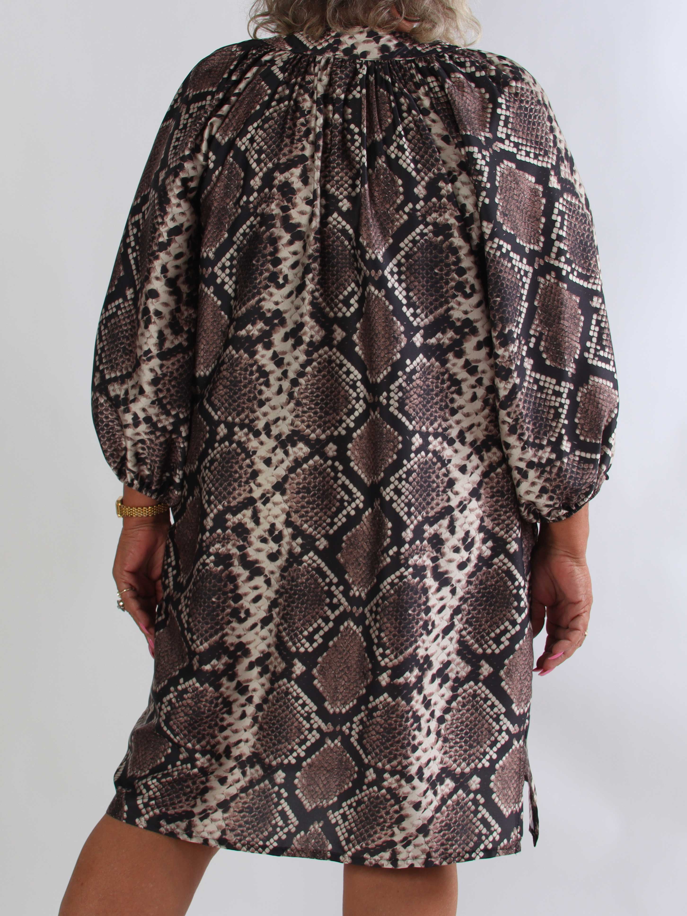 Amidala Print - Elegant plus size tunikakjole i forskelligt print