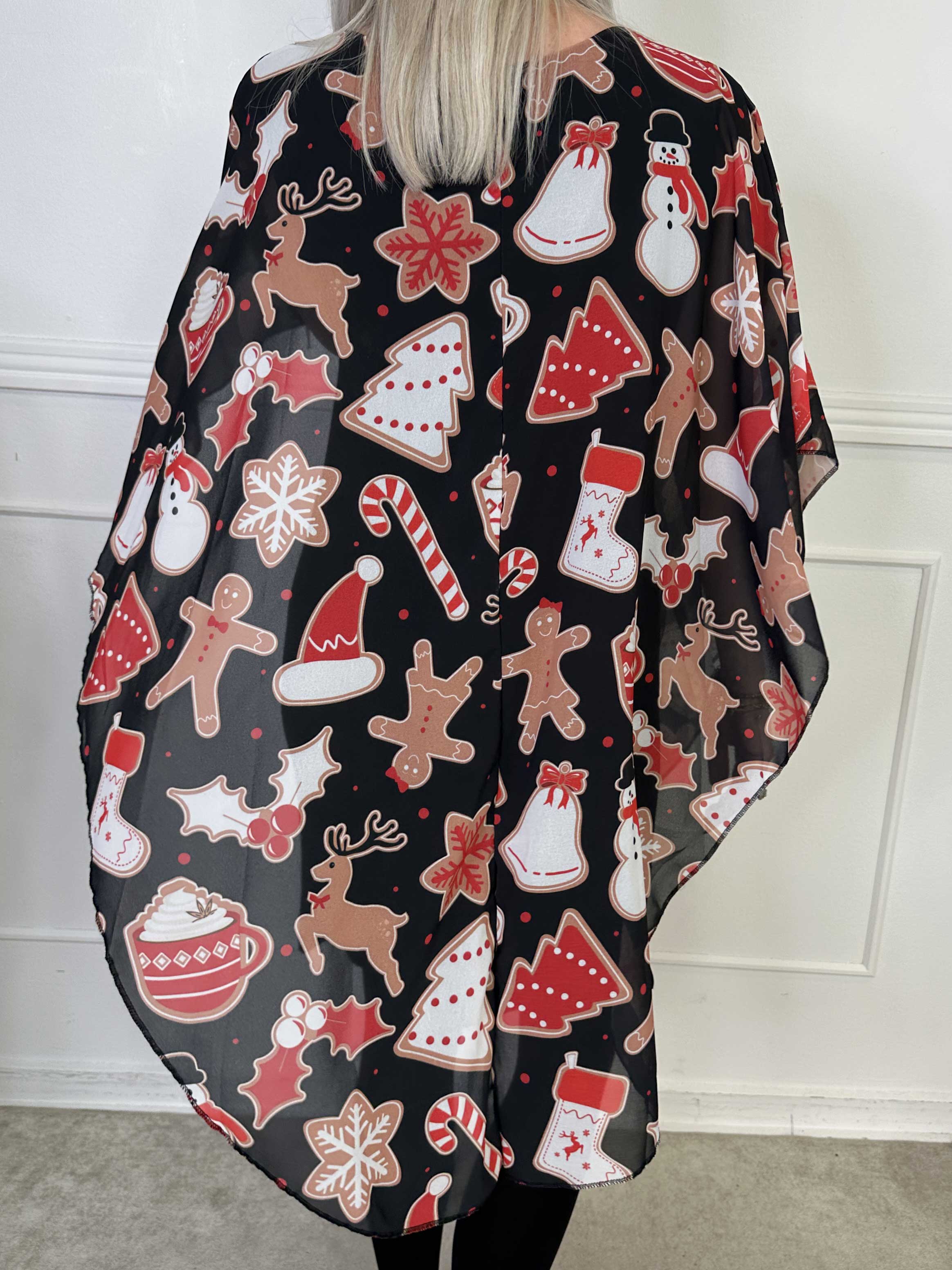 Kenya Gingerbread - Tunikakjole med julesmåkage motiver på