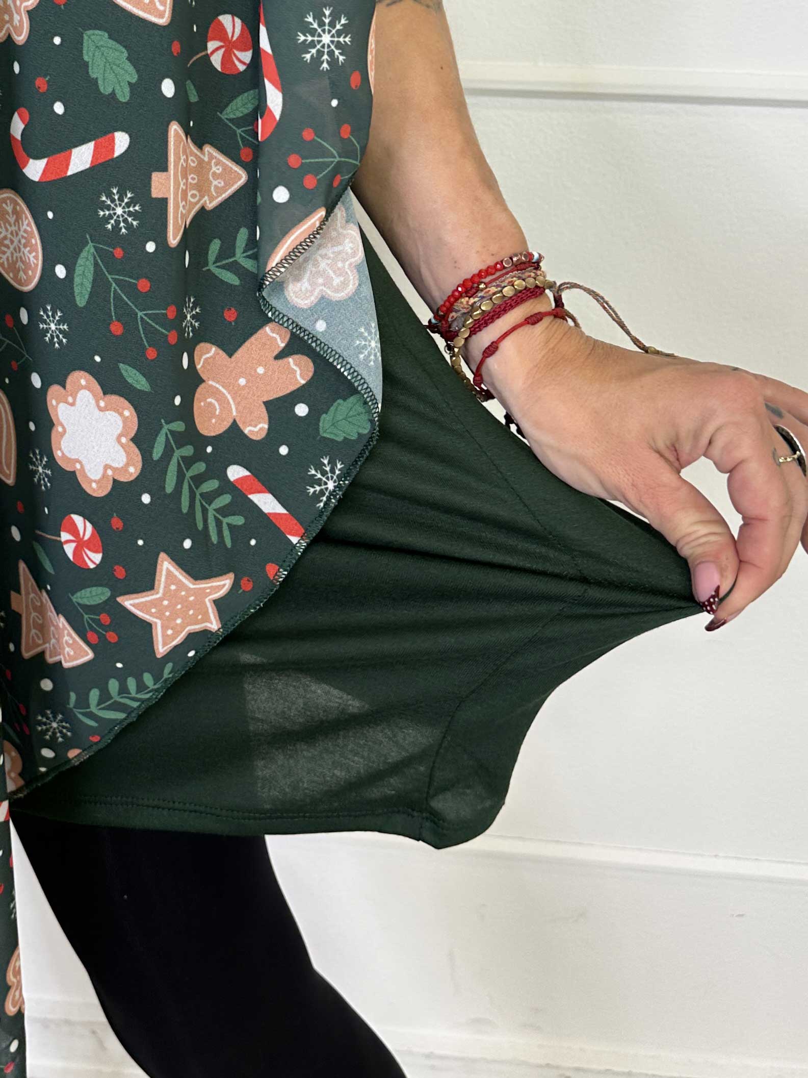 Kenya Gingerbread - Tunikakjole med julesmåkage motiver på