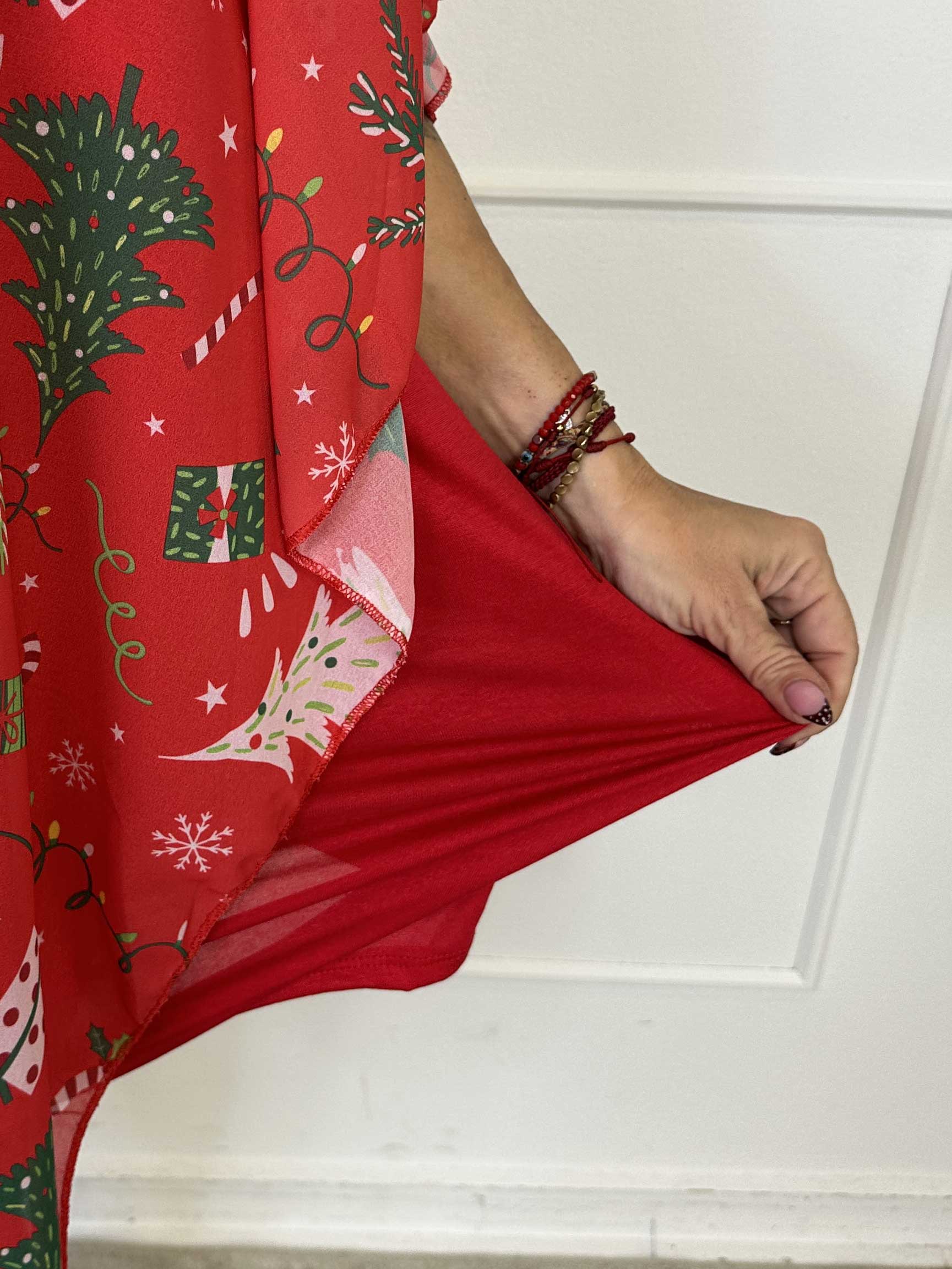 Kenya Christmas - Tunikakjole med julemotiver på