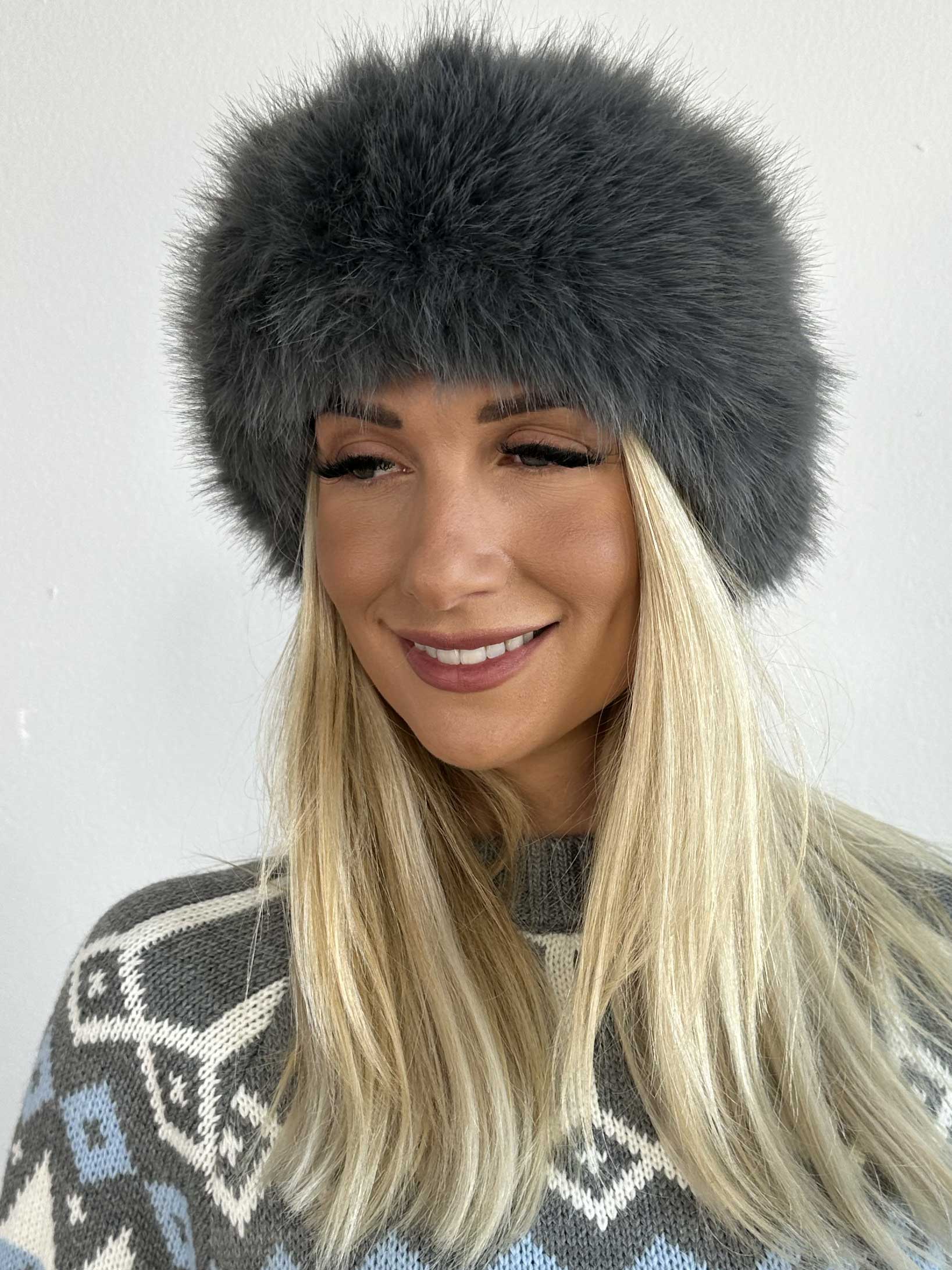 Oasis - Hue med kant af blødt faux fur