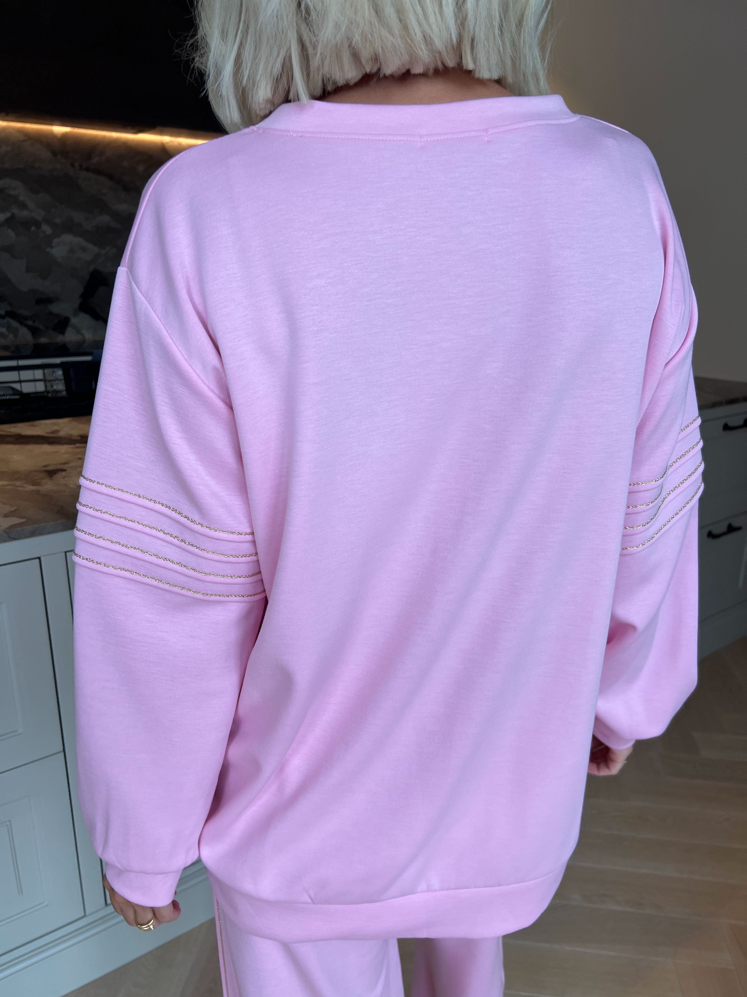 Dream - Blødeste joggingsæt i viskose med elegante gulddetaljer