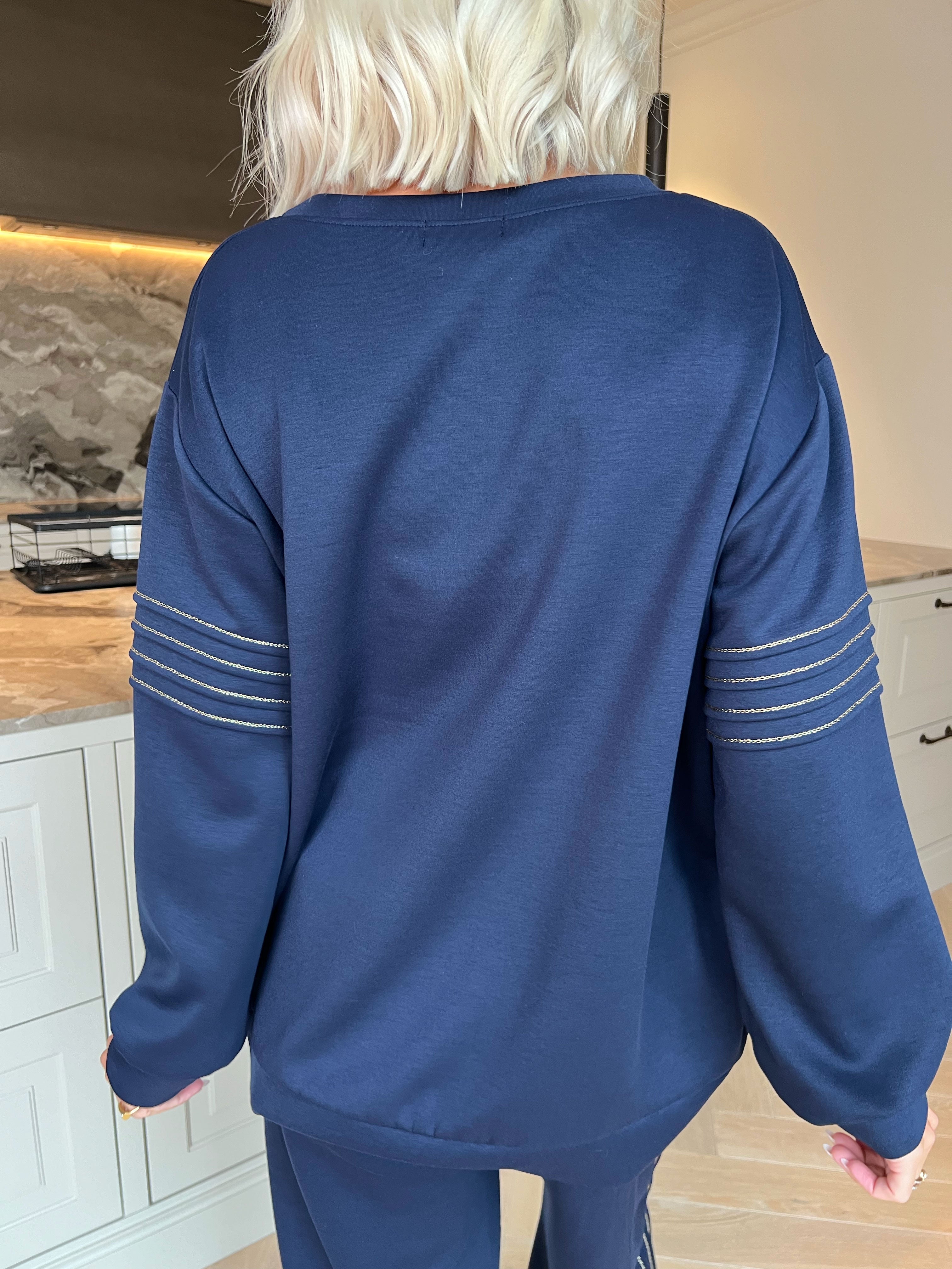 Dream - Blødeste joggingsæt i viskose med elegante gulddetaljer