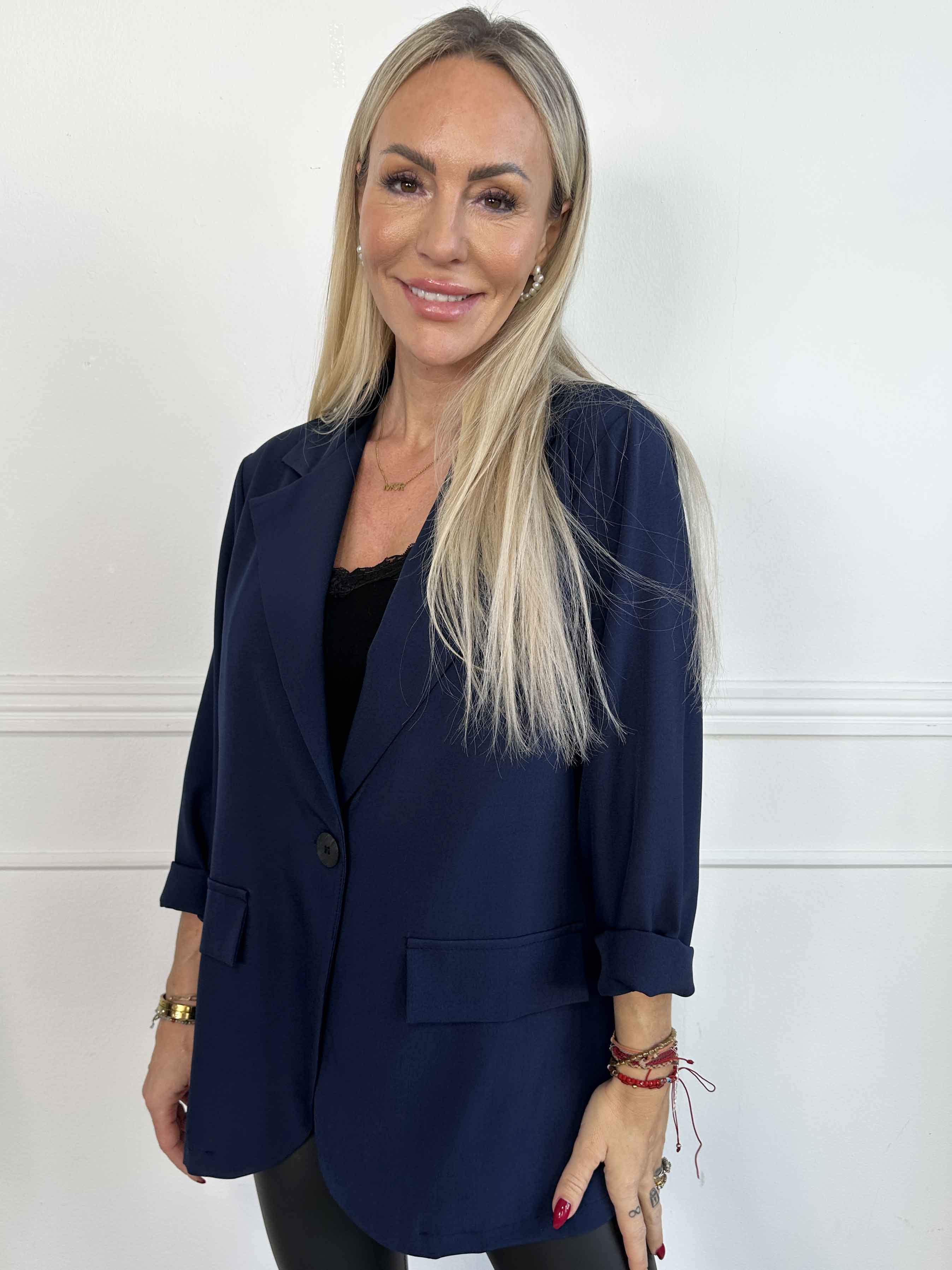 Lanthe Plain - Stilren ensfarvet blazer