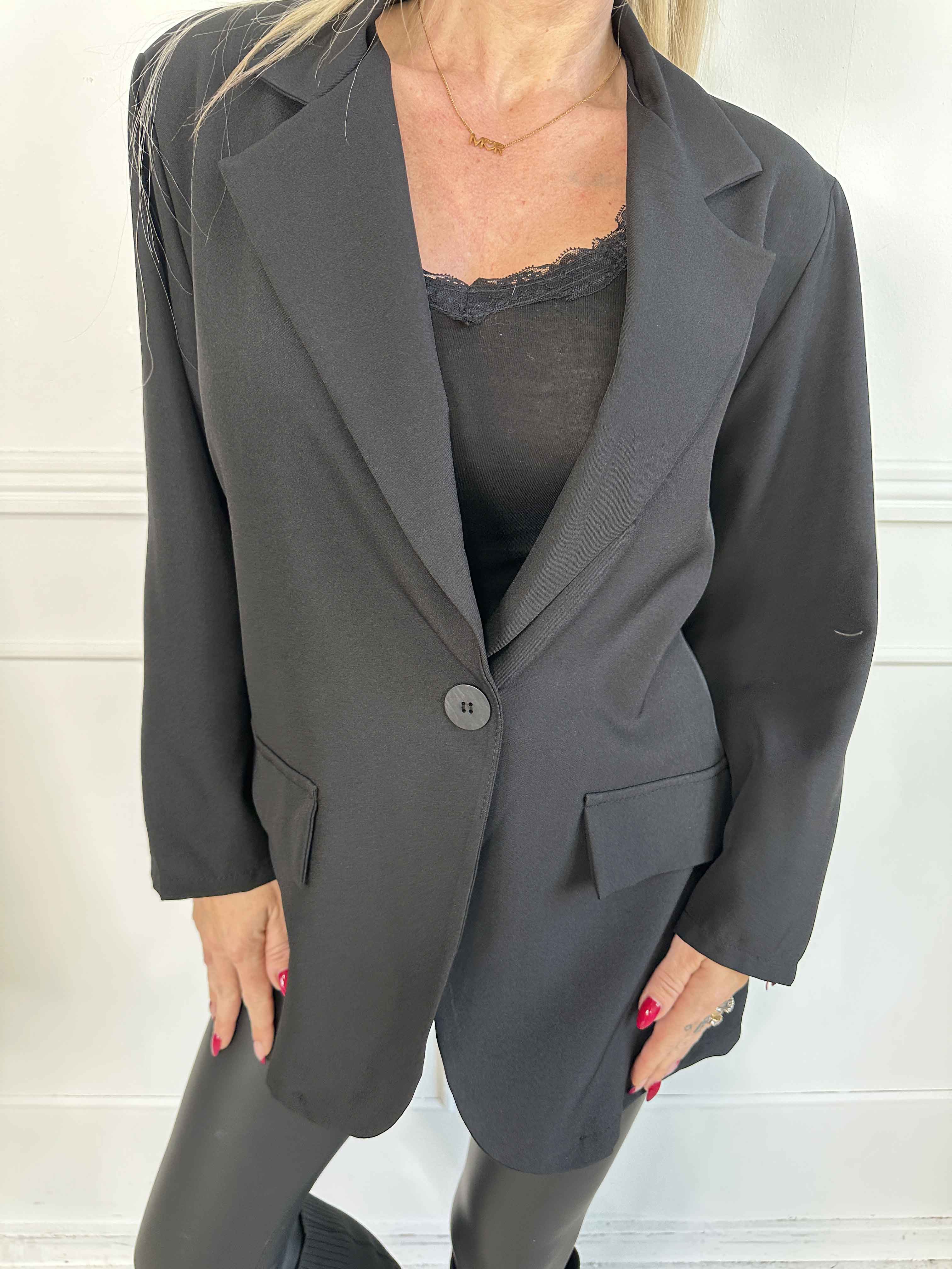 Lanthe Plain - Stilren ensfarvet blazer