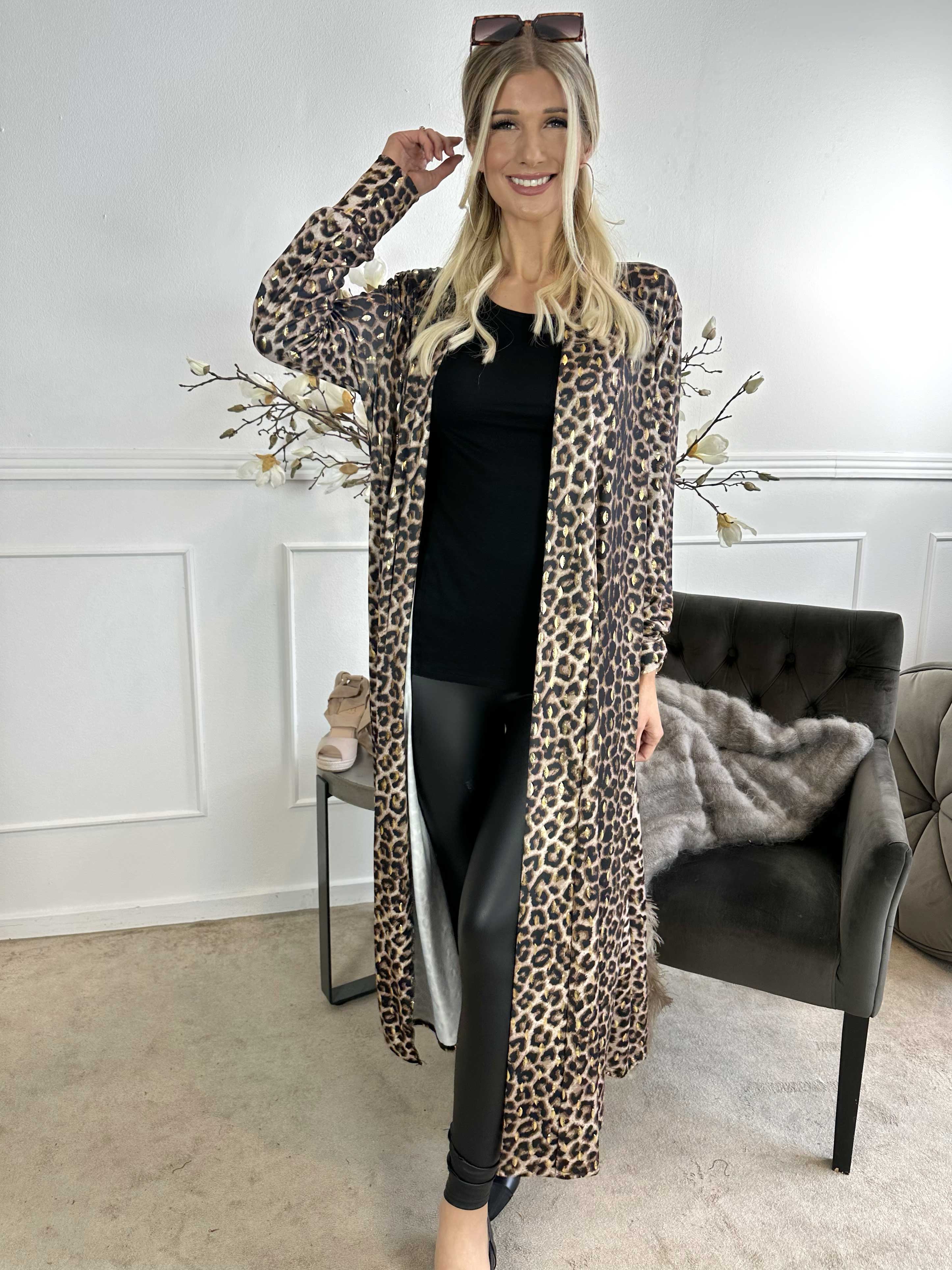 Mikkala Animal - Elastisk cardigan med print