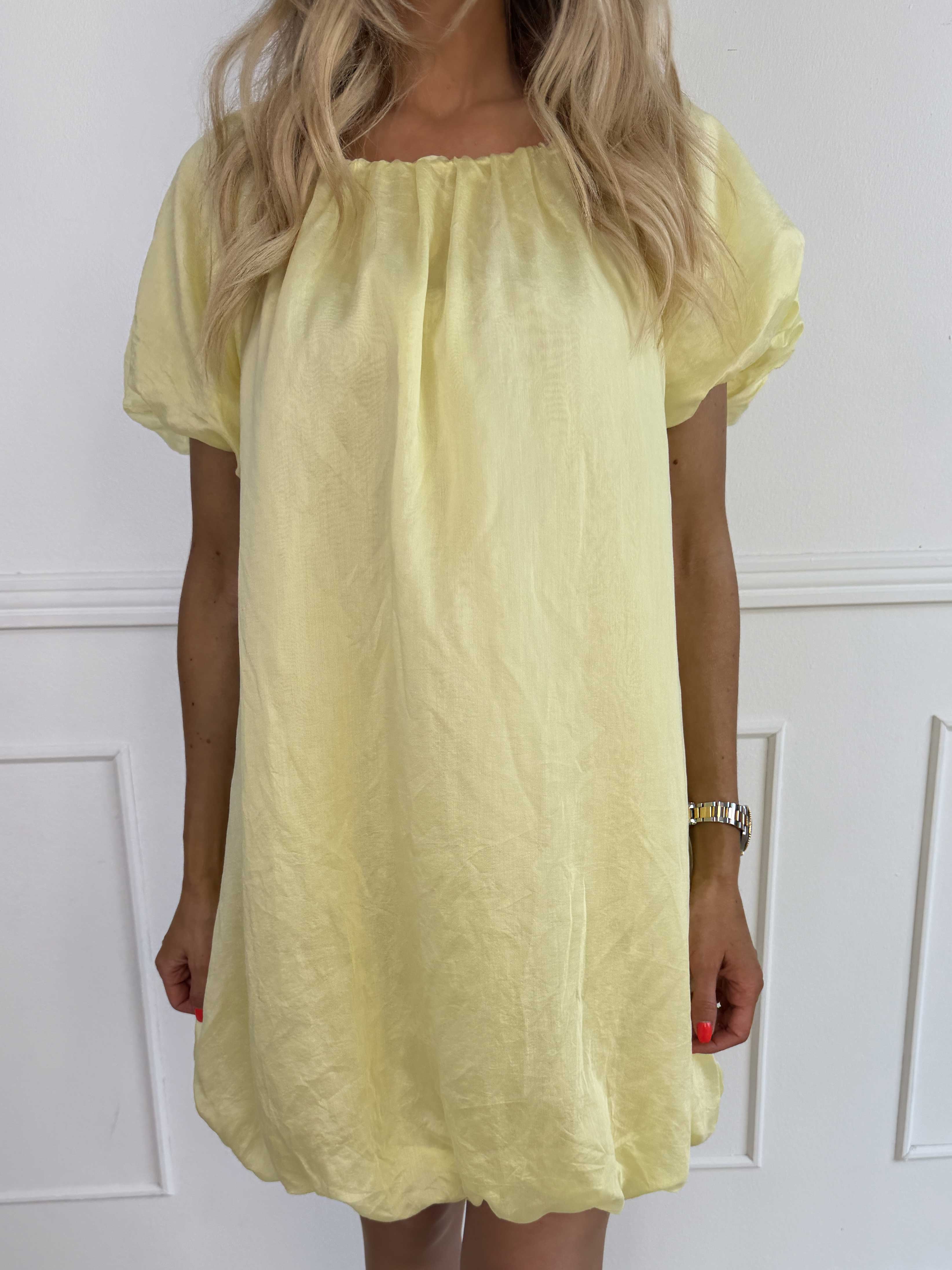 Isabel - Luftig kjole i viskose med let puf-effekt