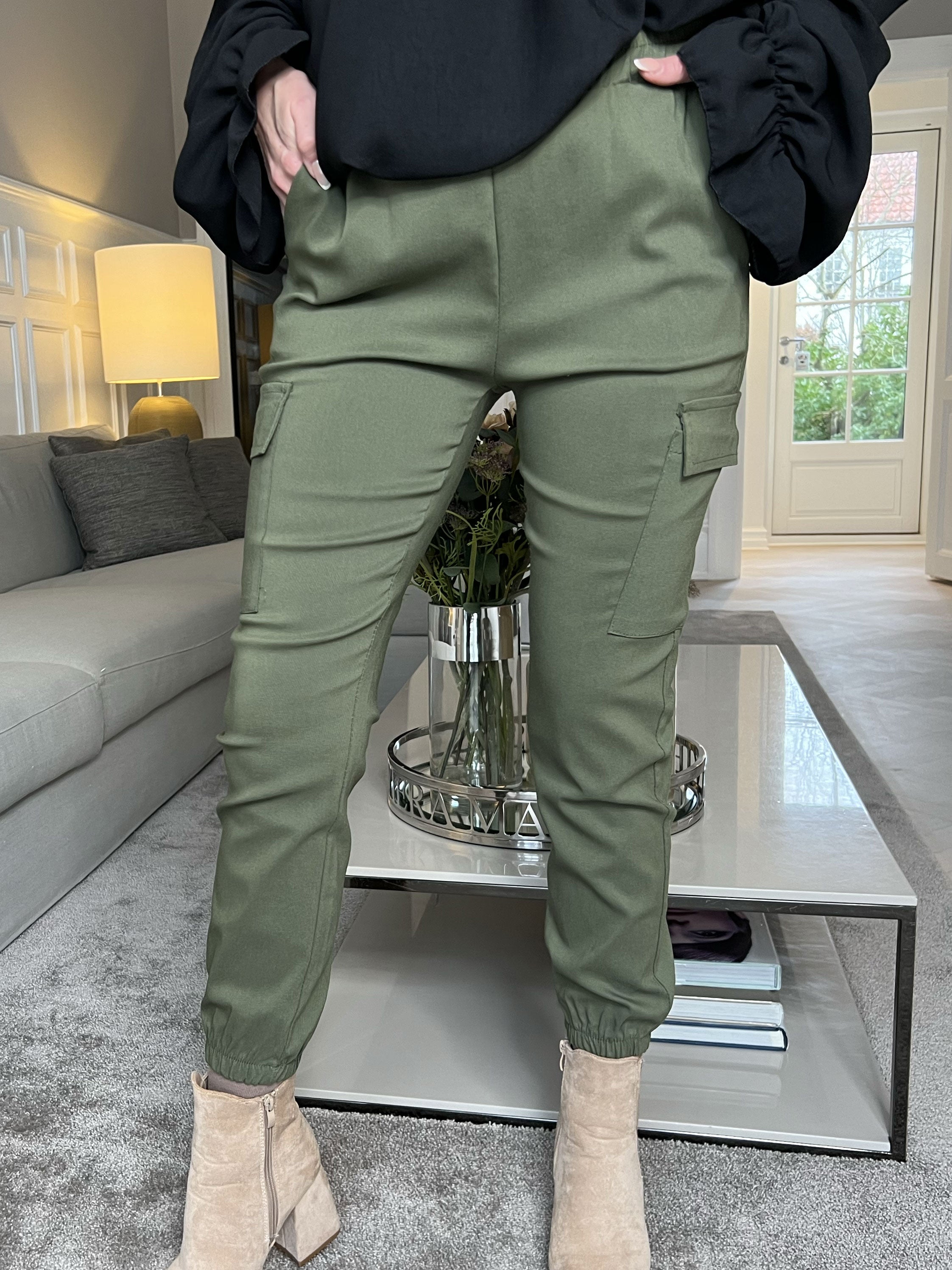 Isabella - Cargo bukser med lommer