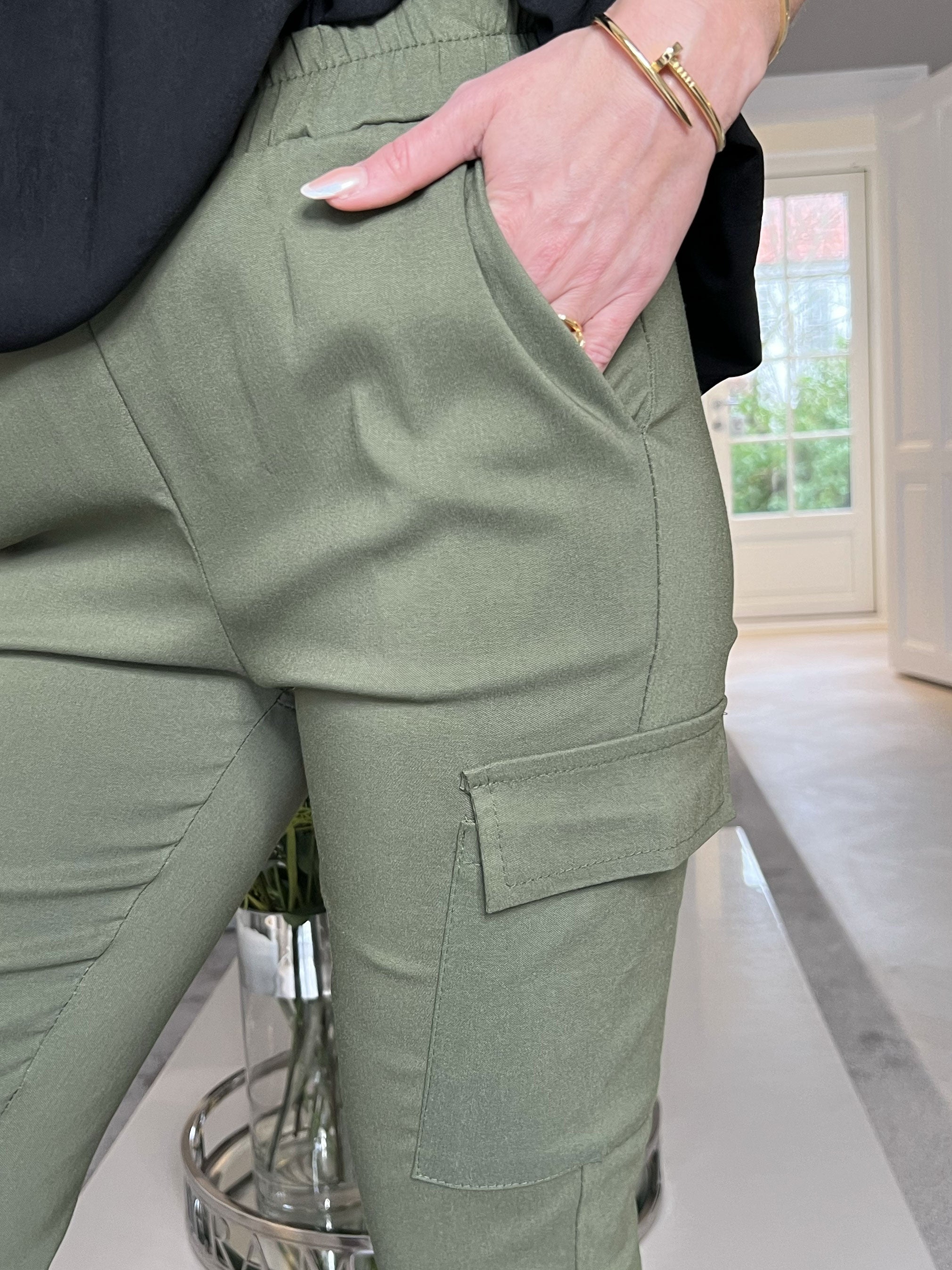 Isabella - Cargo bukser med lommer