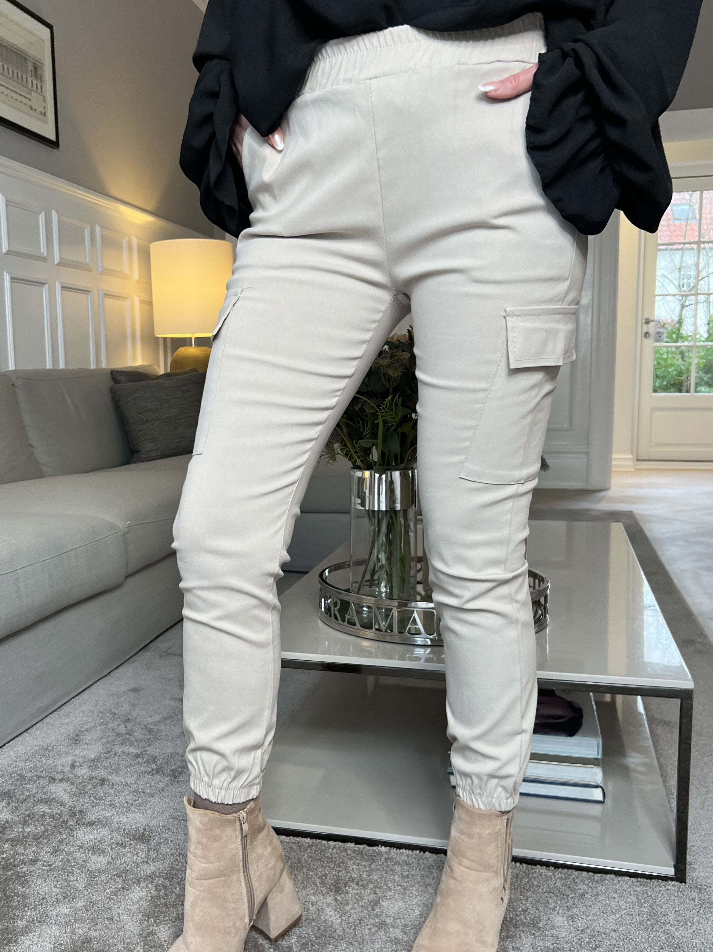 Isabella - Cargo bukser med lommer